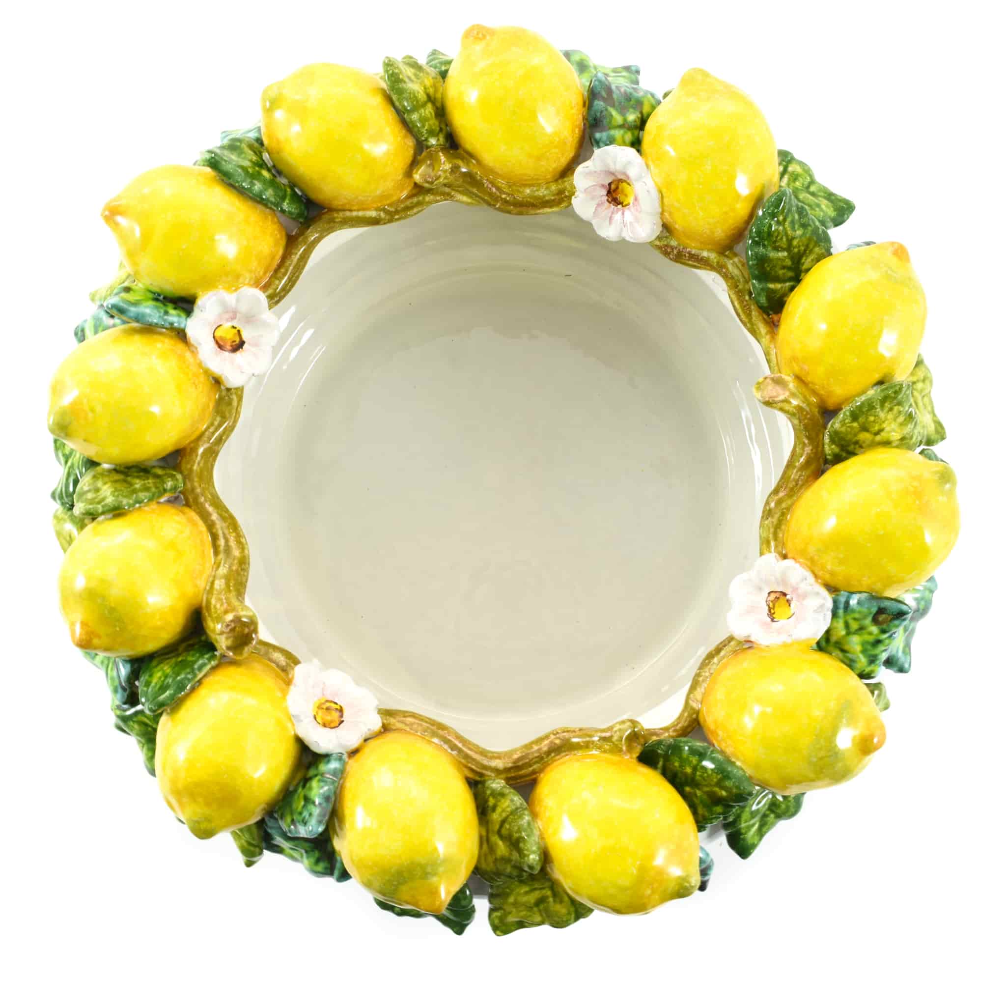 Handmade Tuscan Lemon Bowl, 35cm - Image 3