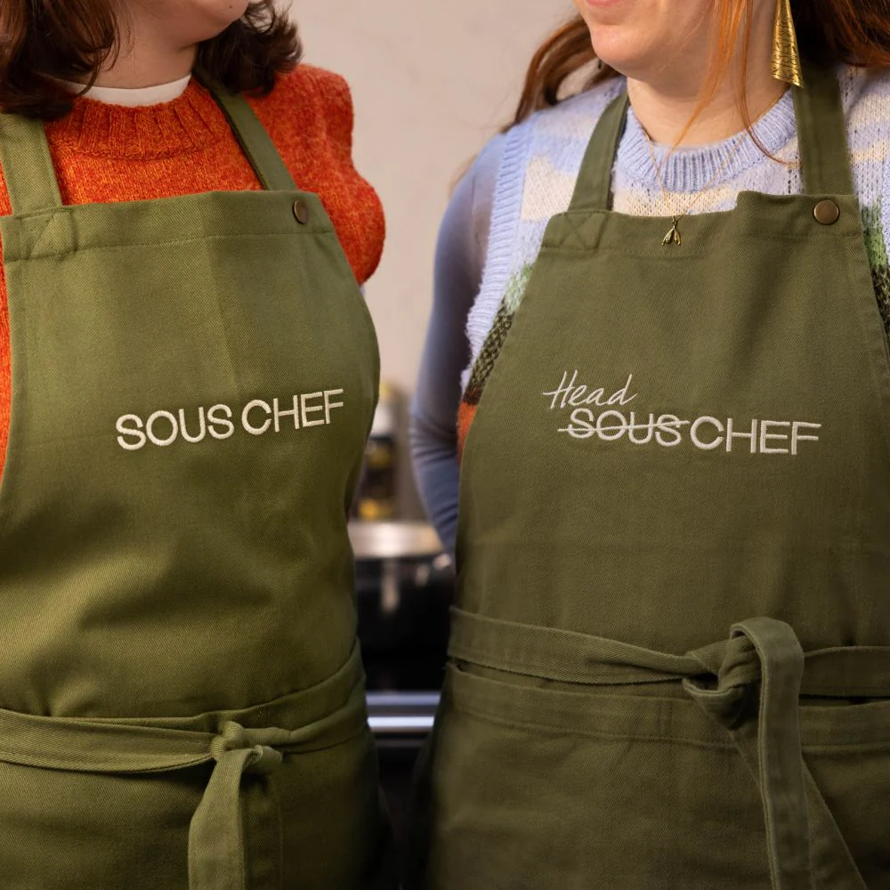 Sous Chef "Head Chef" Green Denim Apron - Image 9
