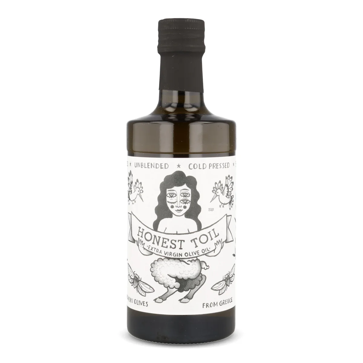 Honest Toil Extra Virgin Greek Olive Oil in Dark Bottle, 500ml