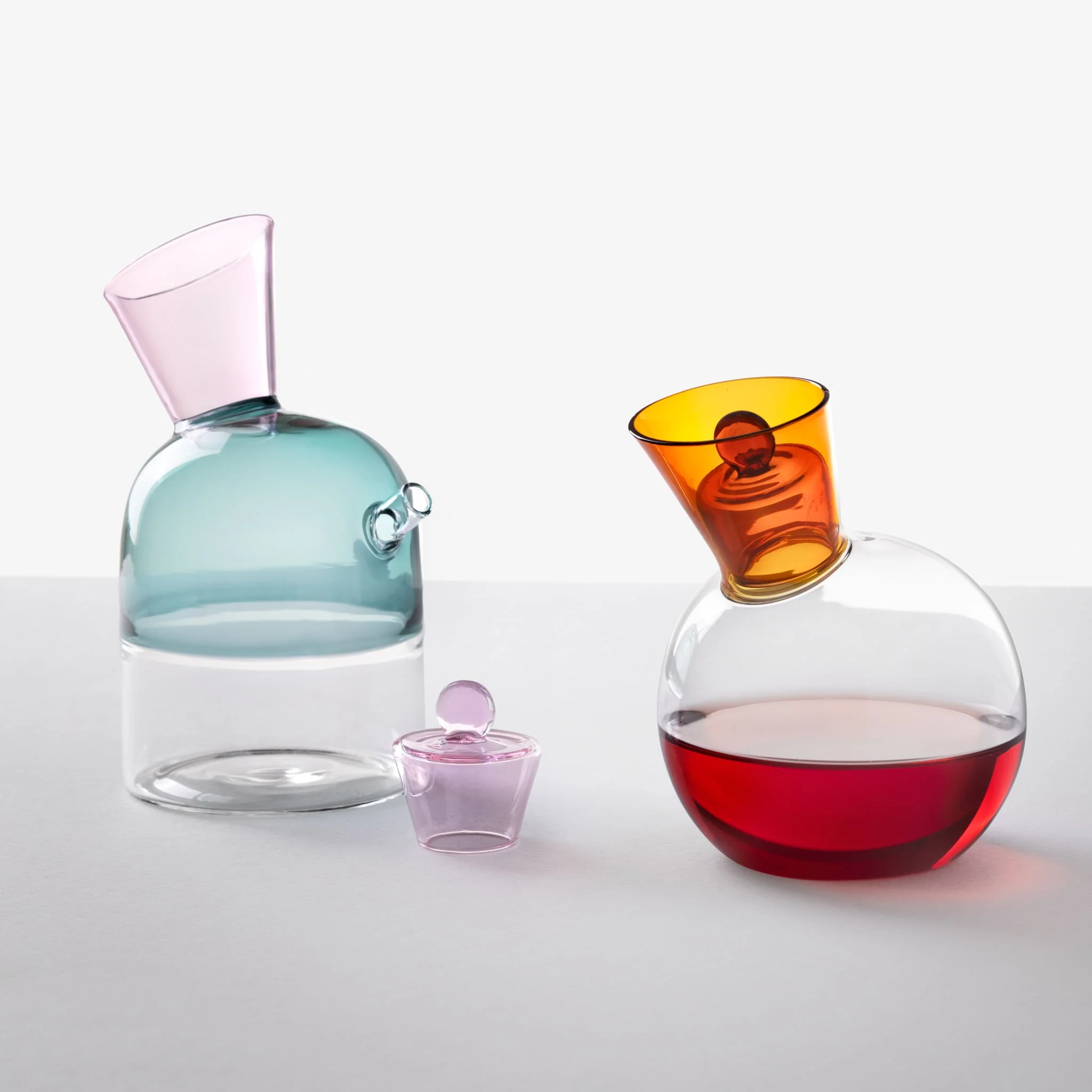 Ichendorf Milano Blue and Pink Oil Bottle - Image 2