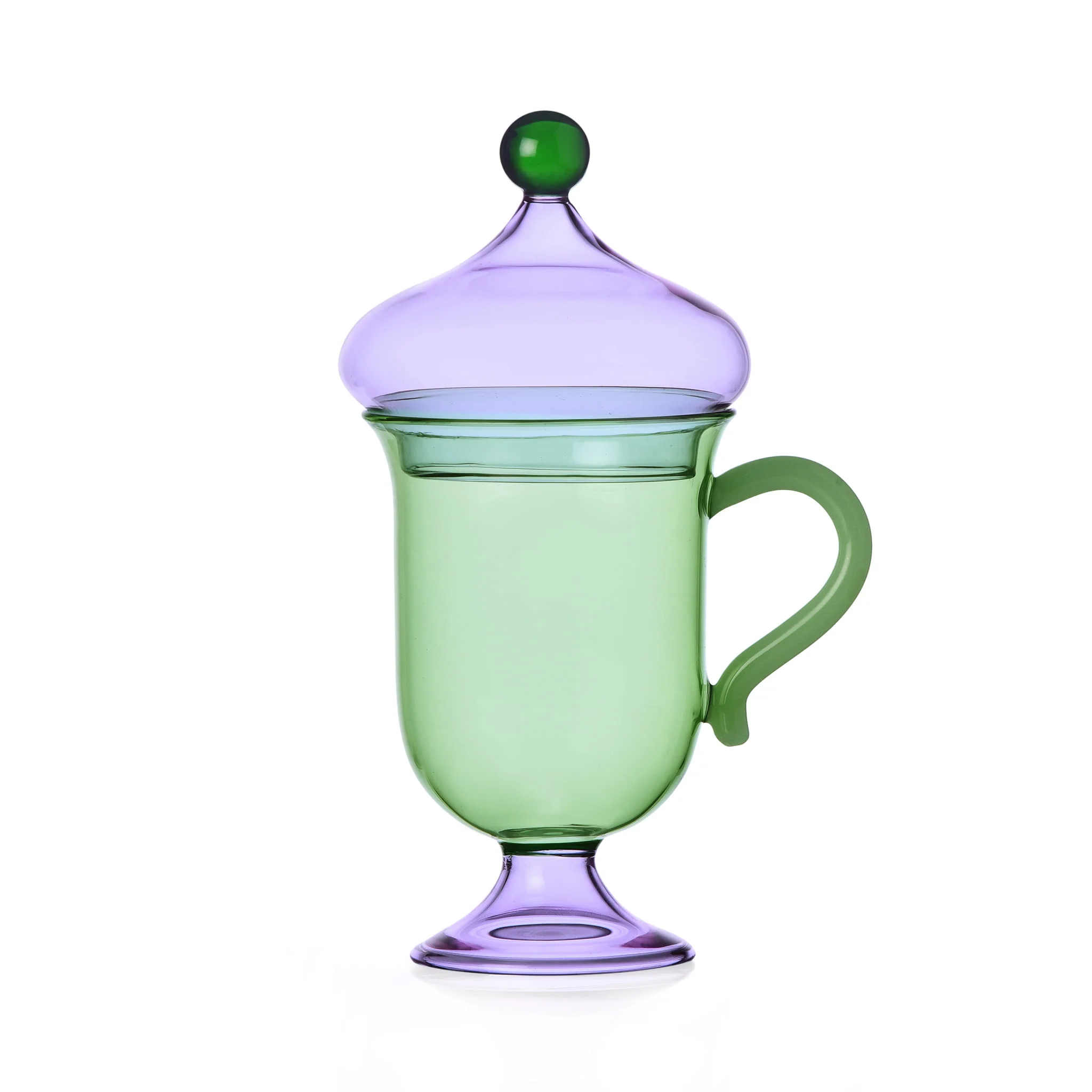 Ichendorf Milano Green Mug with Lilac Lid, 320ml