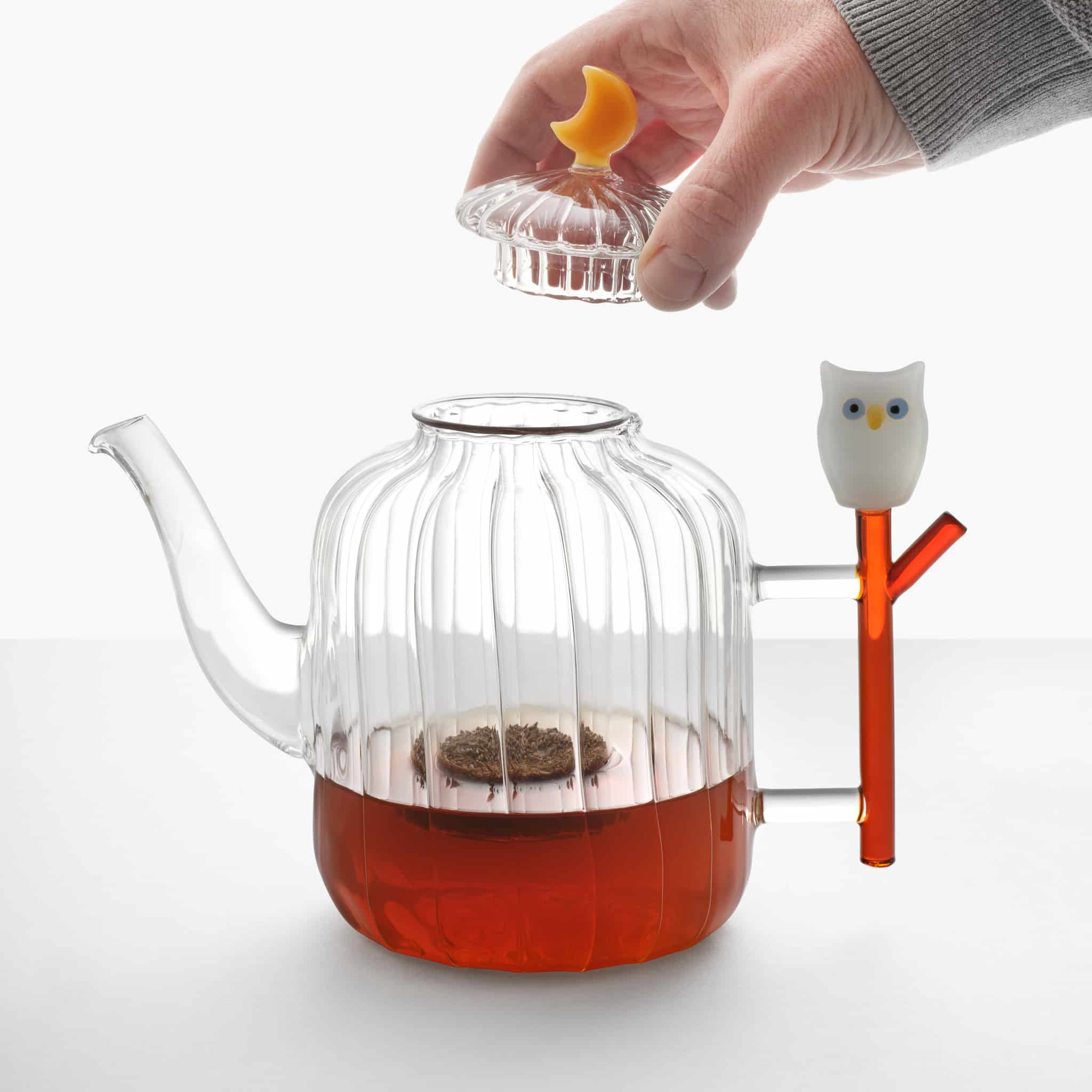 Ichendorf Milano Optic Owl & Moon Teapot, 1 Litre - Image 2