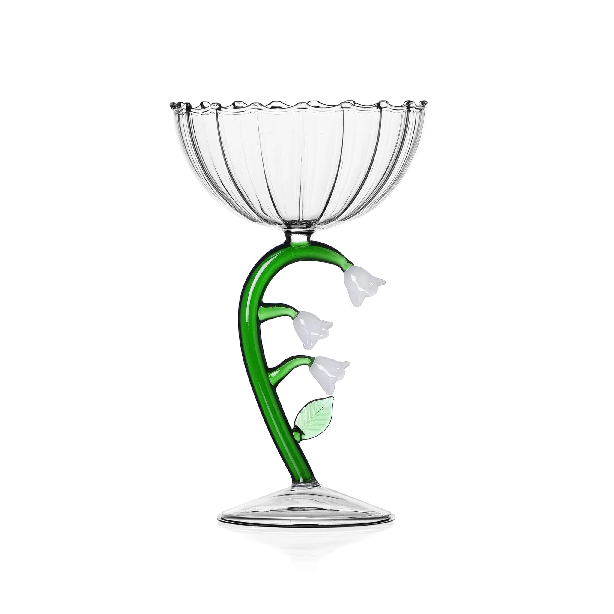 Ichendorf Milano White Flower Optical Coupe Glass, 240ml