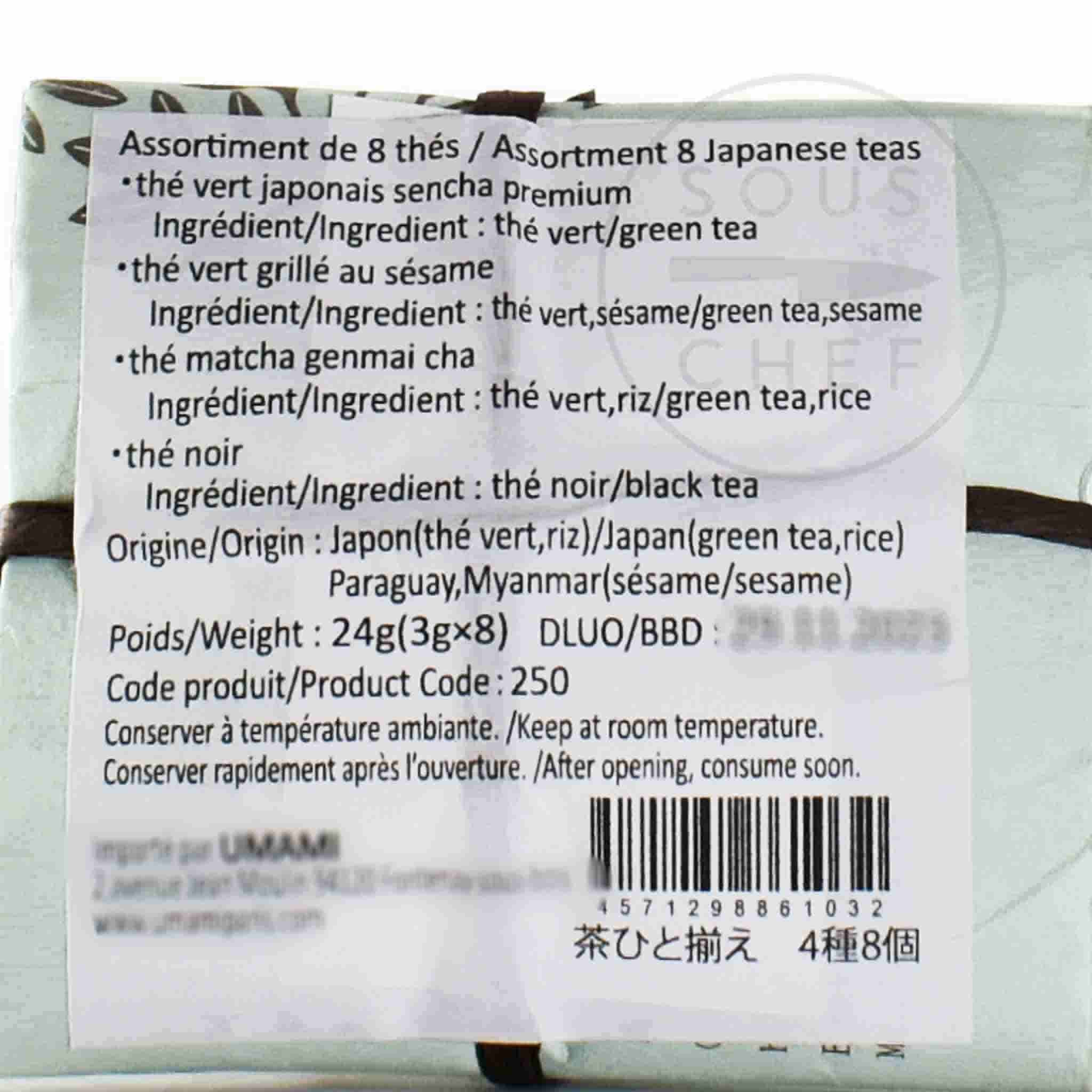 Japanese Green Tea Assortment, 8 Sachets - Image 2