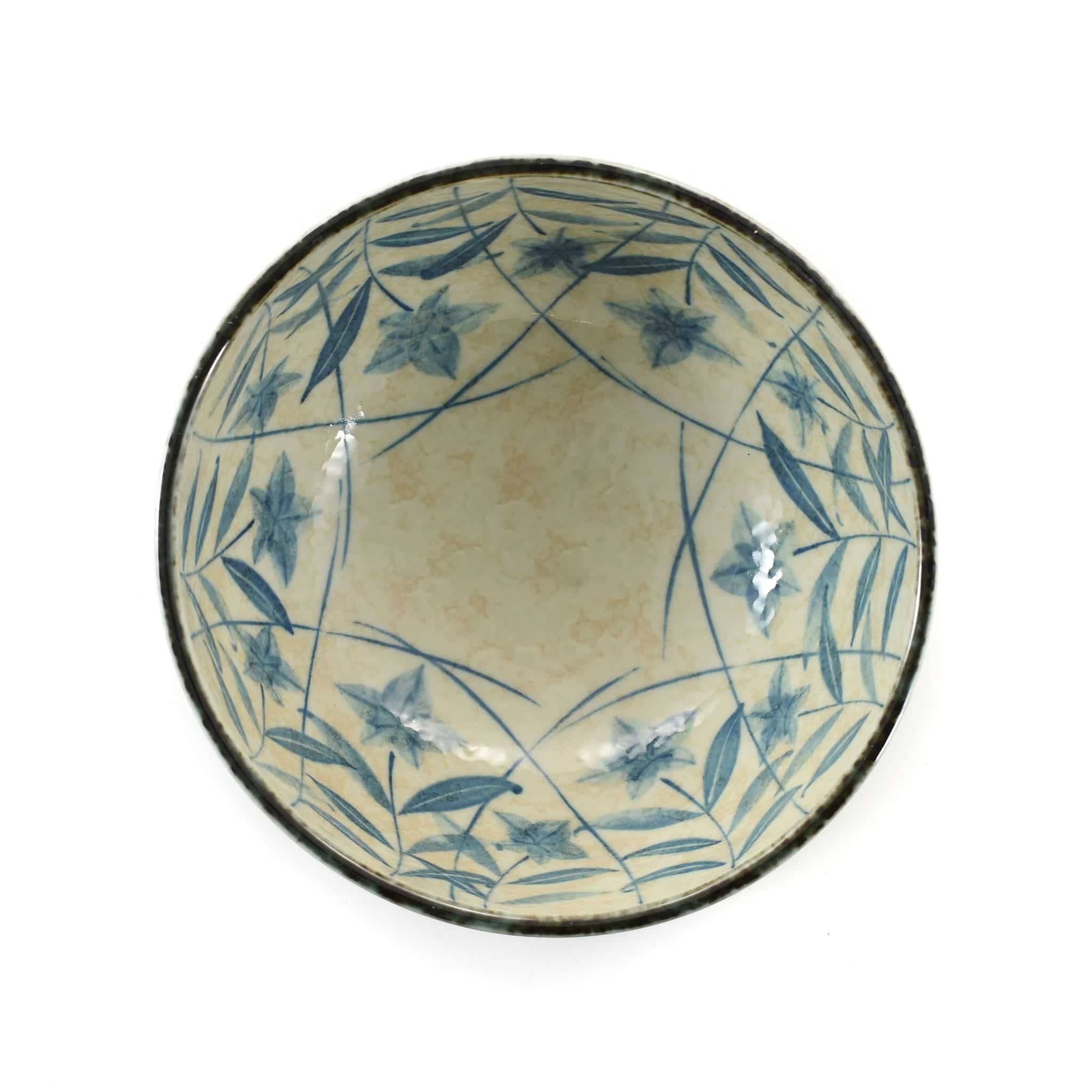 Kikyo Flower Ramen Bowl, 17cm dia x 9cm - Image 2