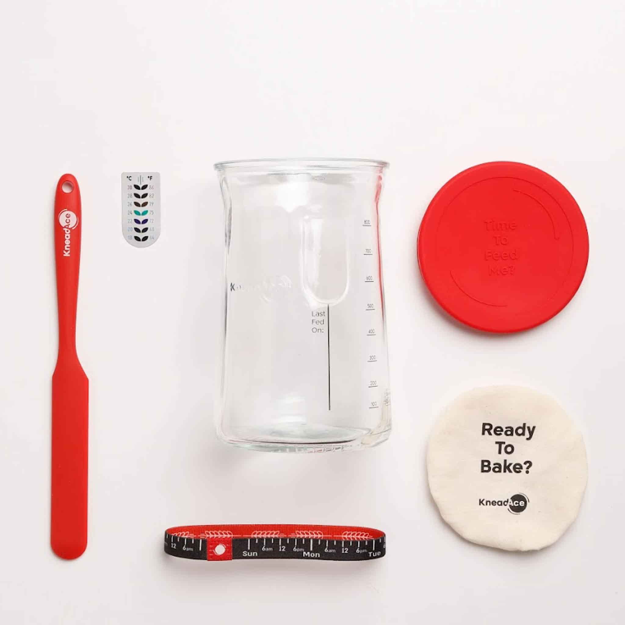 KneadAce Signature Sourdough Starter Jar Kit, 32oz - Image 3
