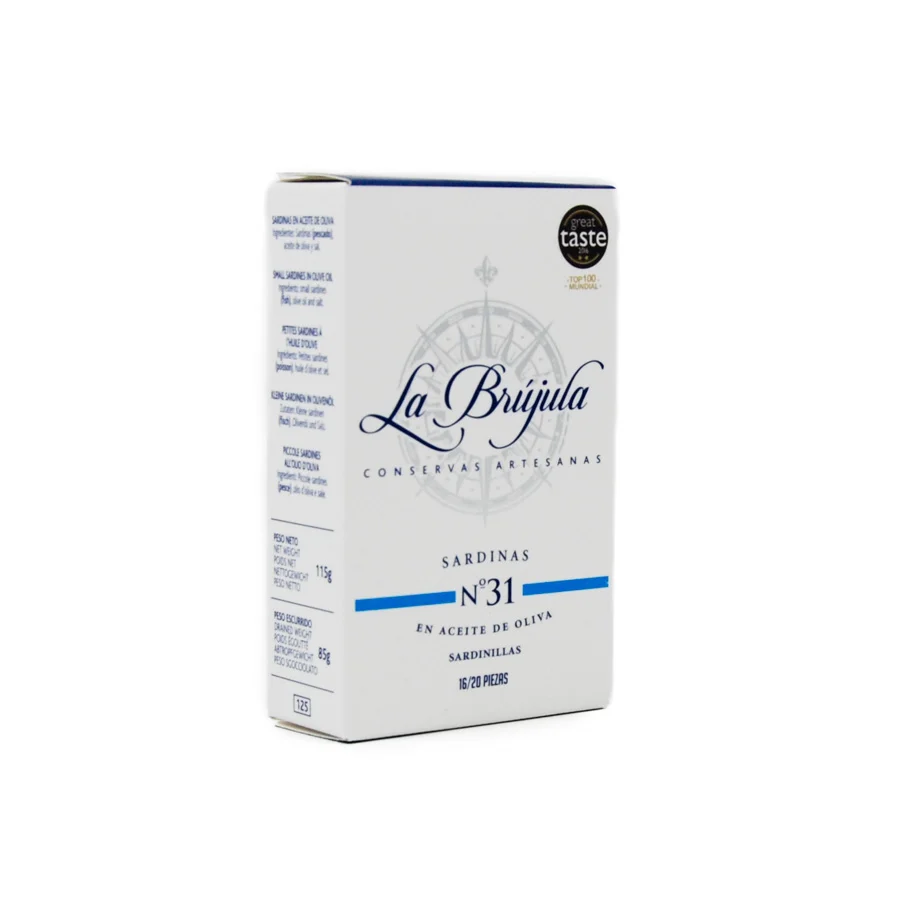 La Brujula Sardinillas - Small Sardines, 115g