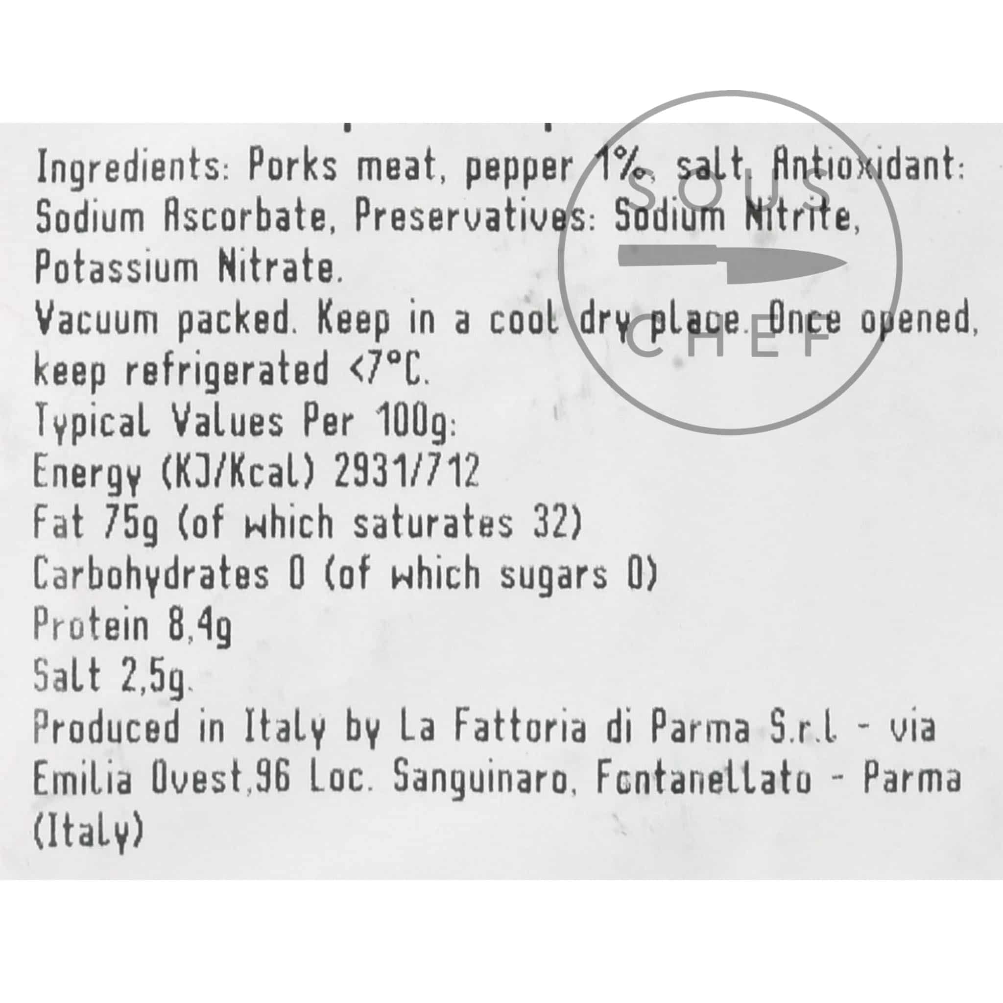 Short Dated La Fattoria Di Parma Trancetti di Guanciale, 220g - Image 4