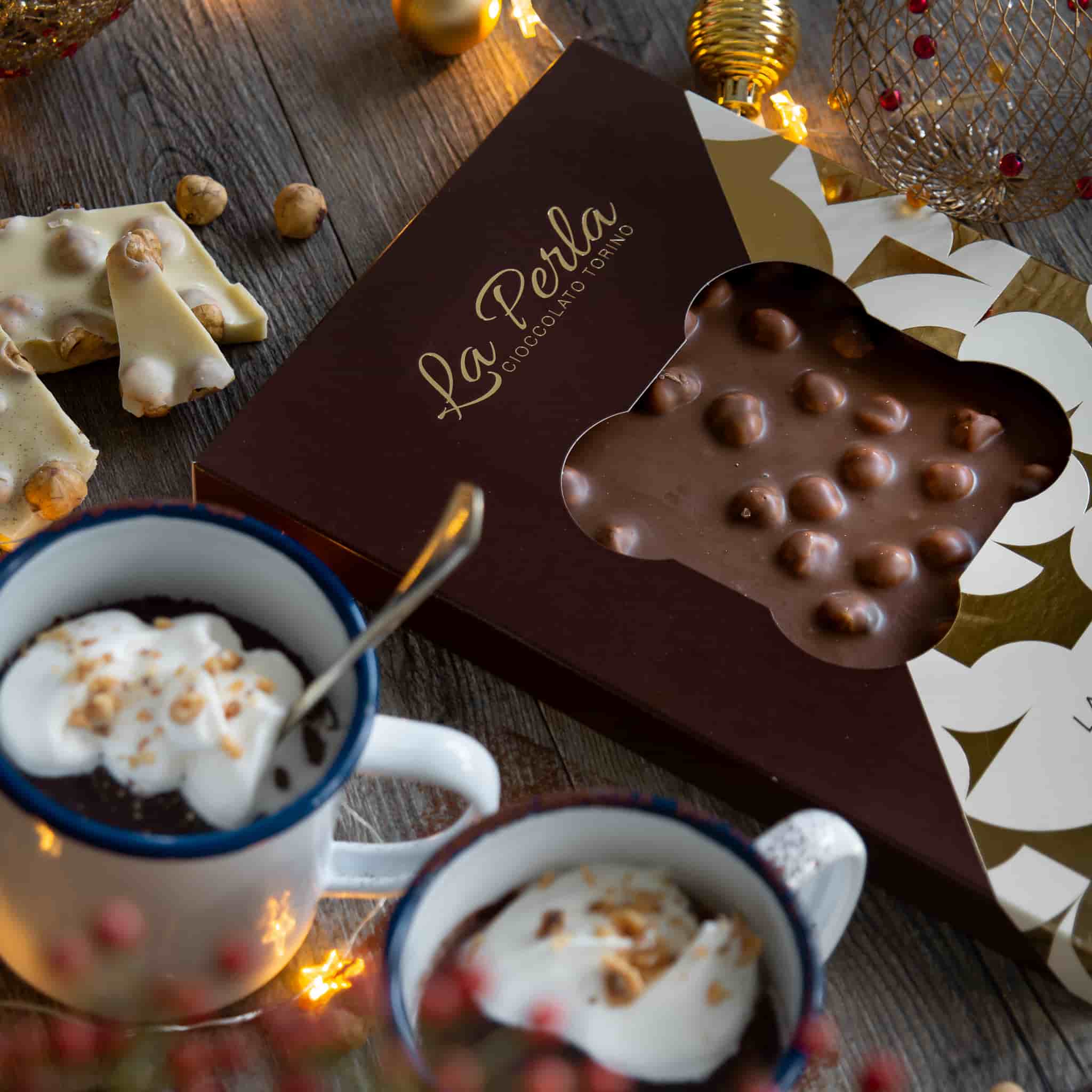 La Perla di Torino Milk Chocolate Slab with Whole Roasted Hazelnuts, 450g - Image 3