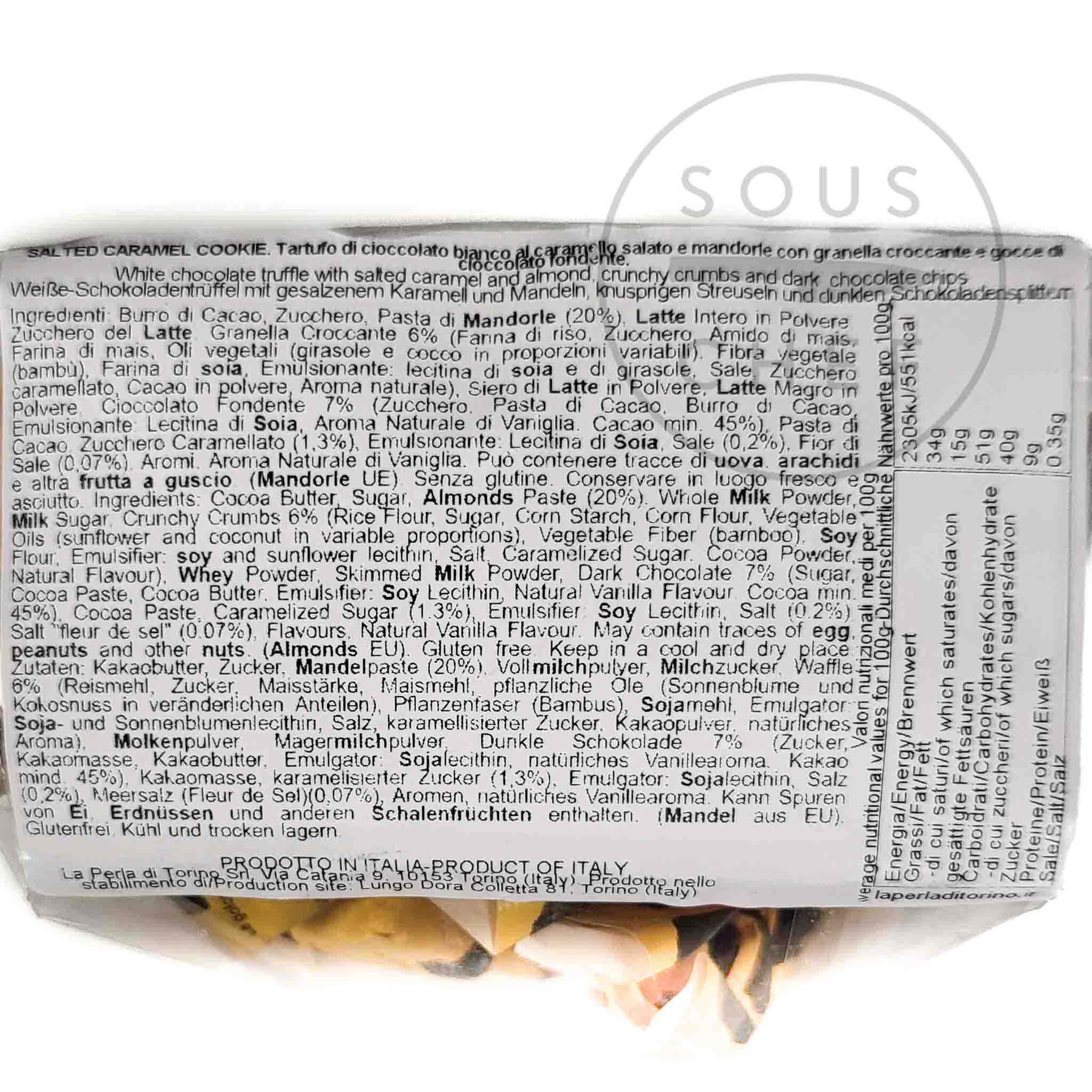 La Perla di Torino Salted Caramel Cookie Truffles, 200g - Image 7