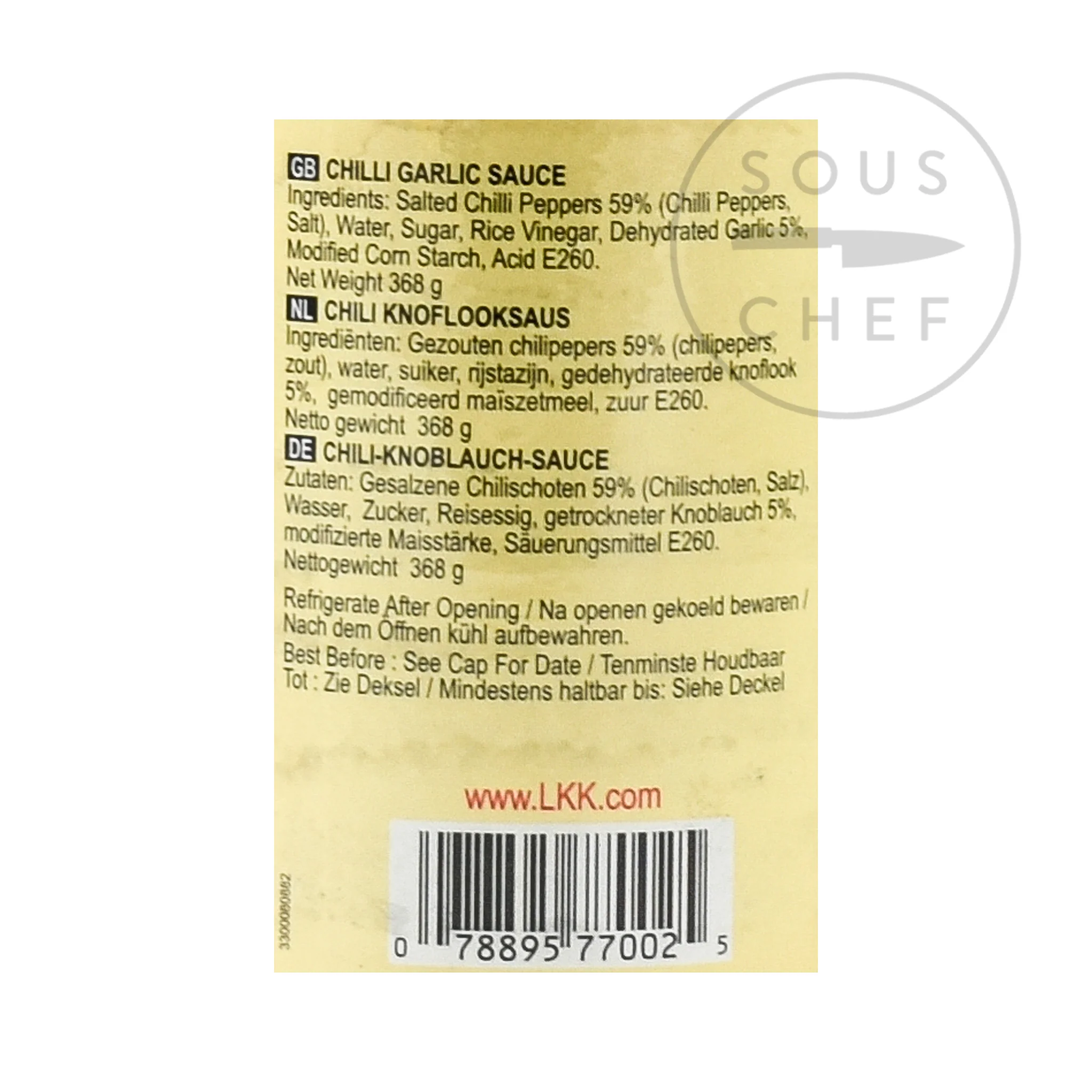 Lee Kum Kee Chilli Garlic Sauce, 368g - Image 3