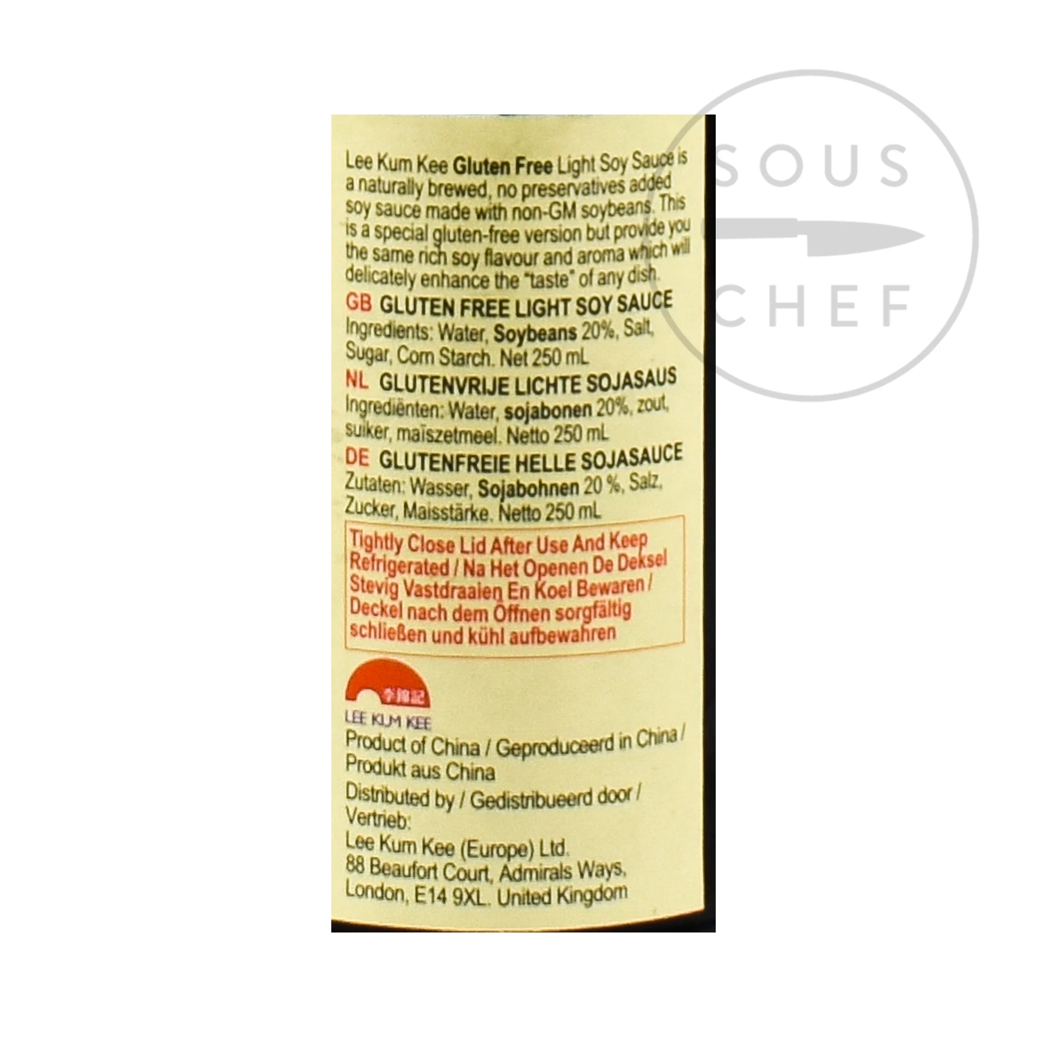 Lee Kum Kee Gluten Free Soy Sauce, 250ml - Image 2