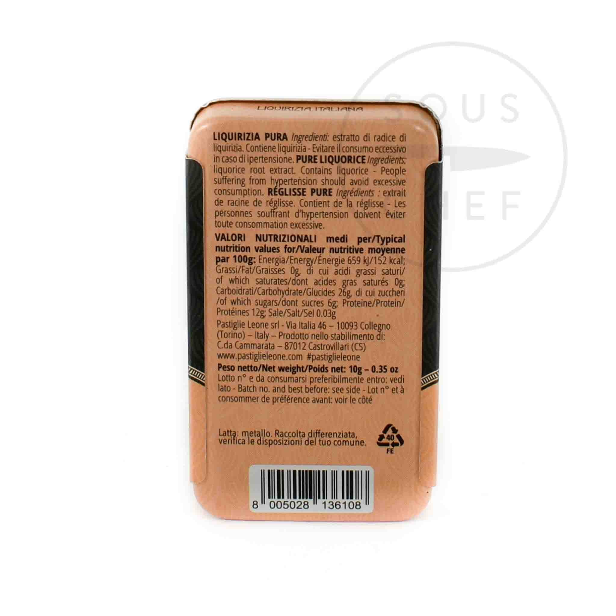 Leone Extra Pure Liquorice, 10g - Image 4