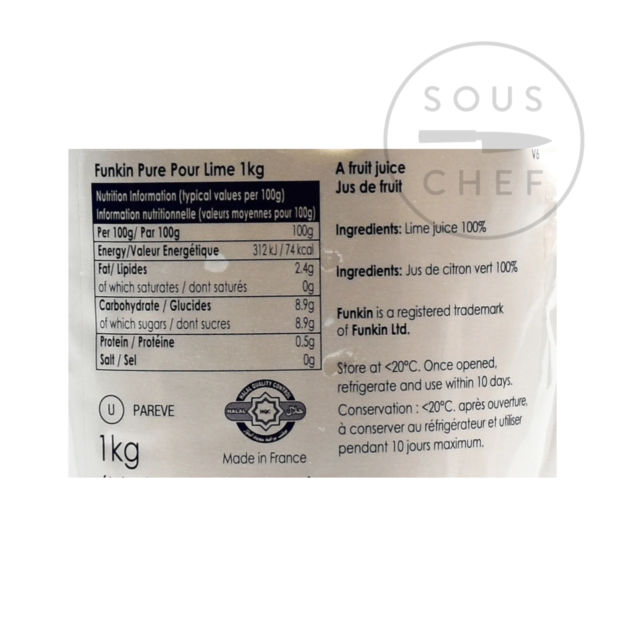 Funkin Lime Juice, 1kg - Image 2