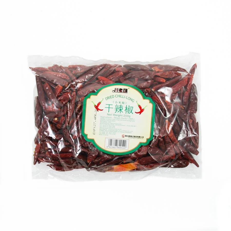 Sichuan Long Dried Chilli, 200g