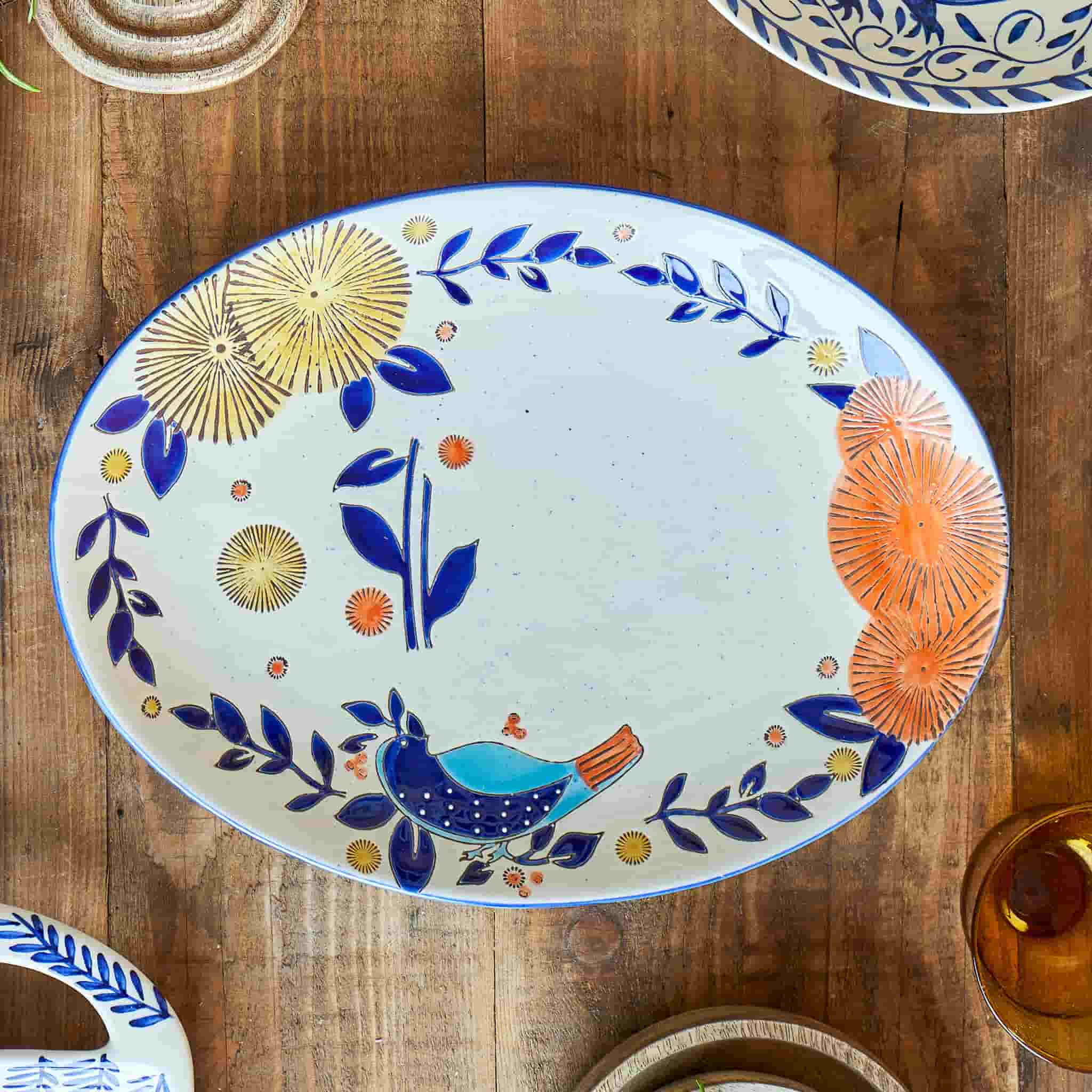 Lynna Floral Serving Plate, 34cm - Image 3