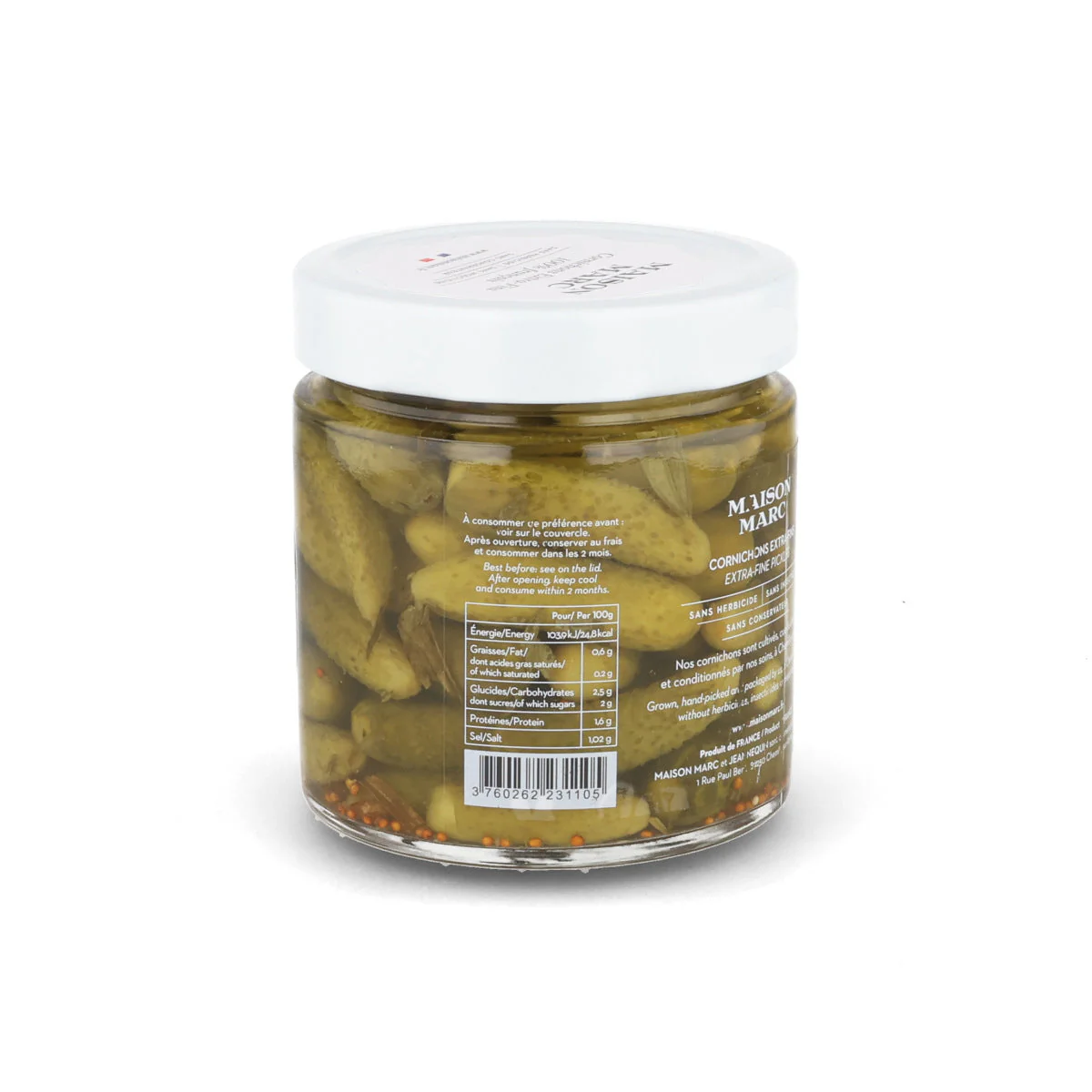 Maison Marc Extra Fins Cornichons, 210g - Image 3