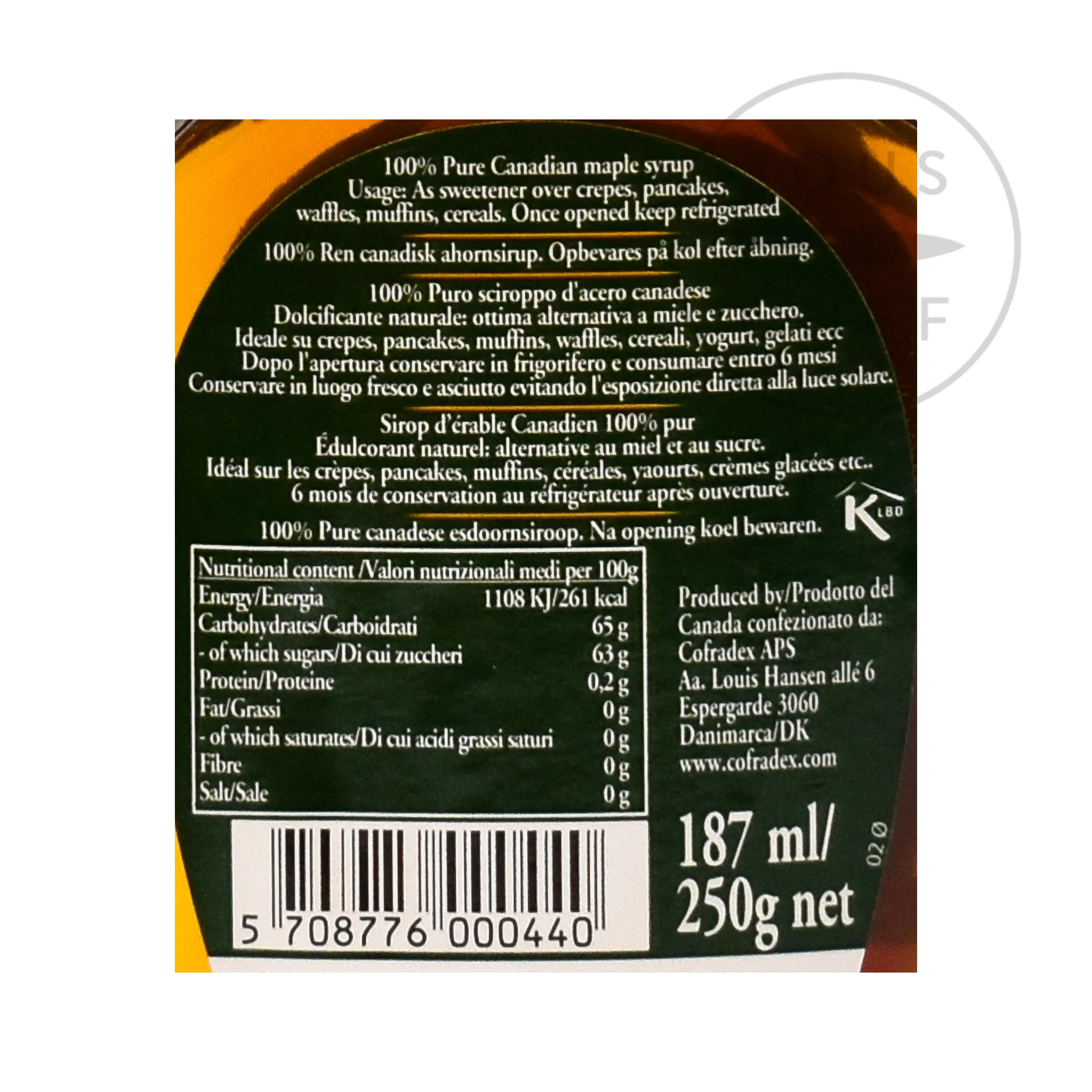 Pure Maple Syrup, 187ml - Image 2