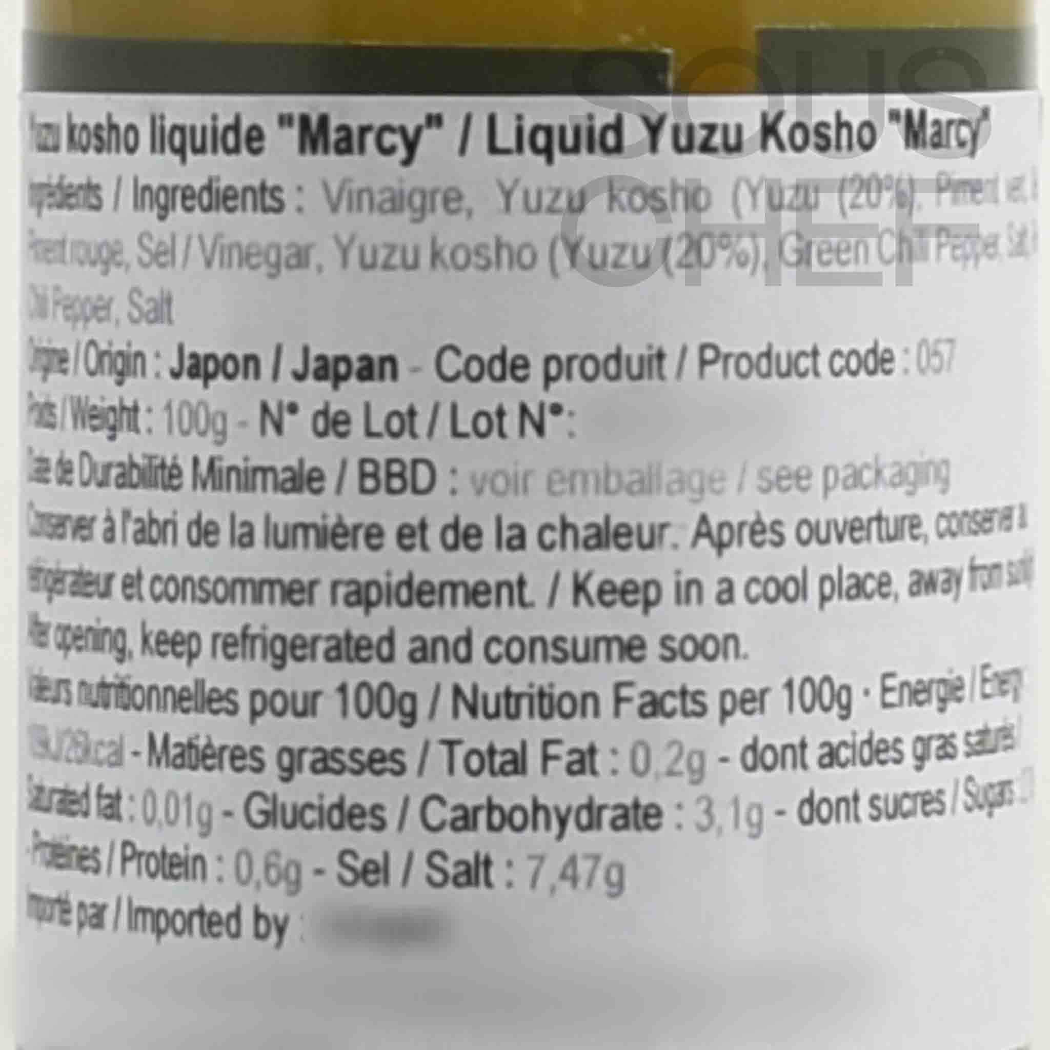 Marcy Liquid Yuzu Kosho, 100g - Image 2