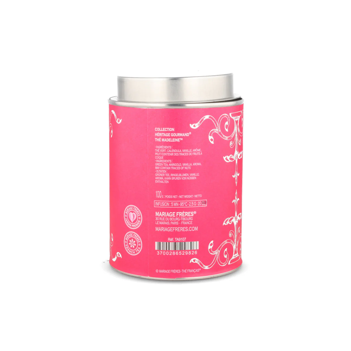 Mariage Freres Heritage Gourmand Madeleine Green Loose Tea, 100g - Image 4