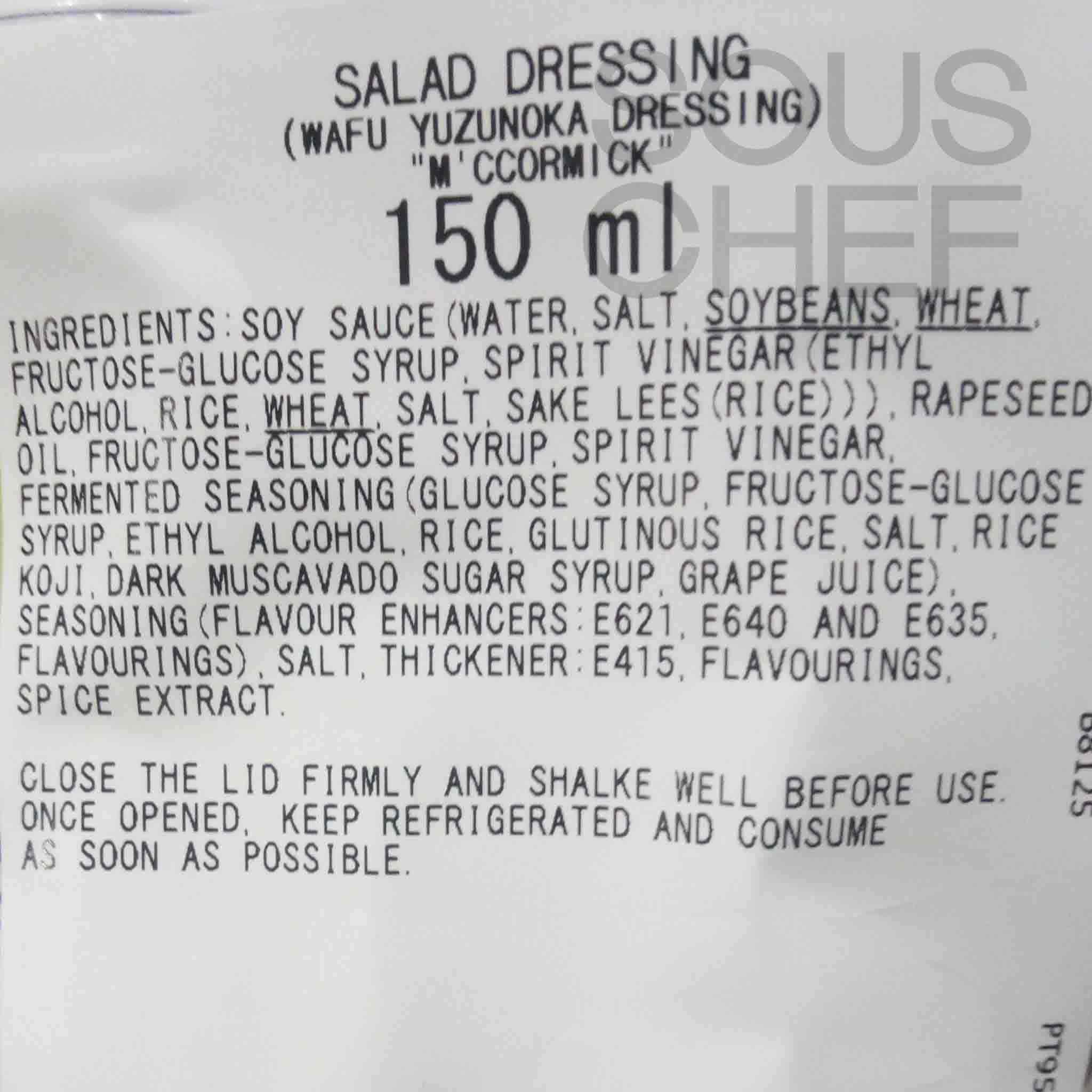 Short Dated McCormick Yuzu Citrus Salad Dressing, 150ml - Image 2