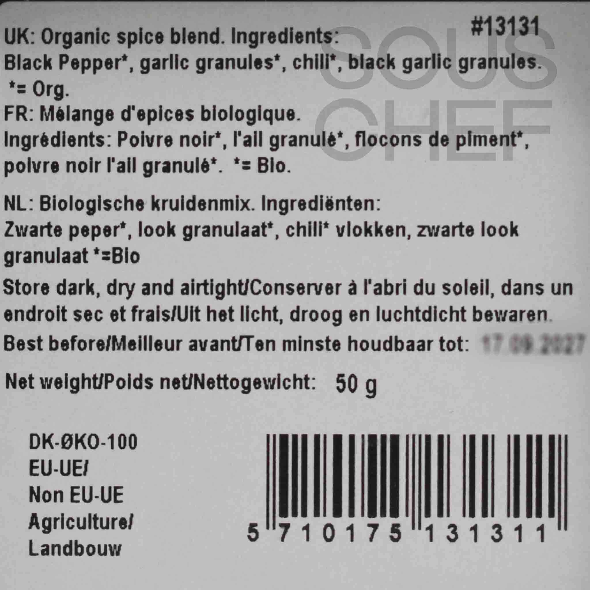 Mill & Mortar Organic Double Garlic Pepper, 50g - Image 2