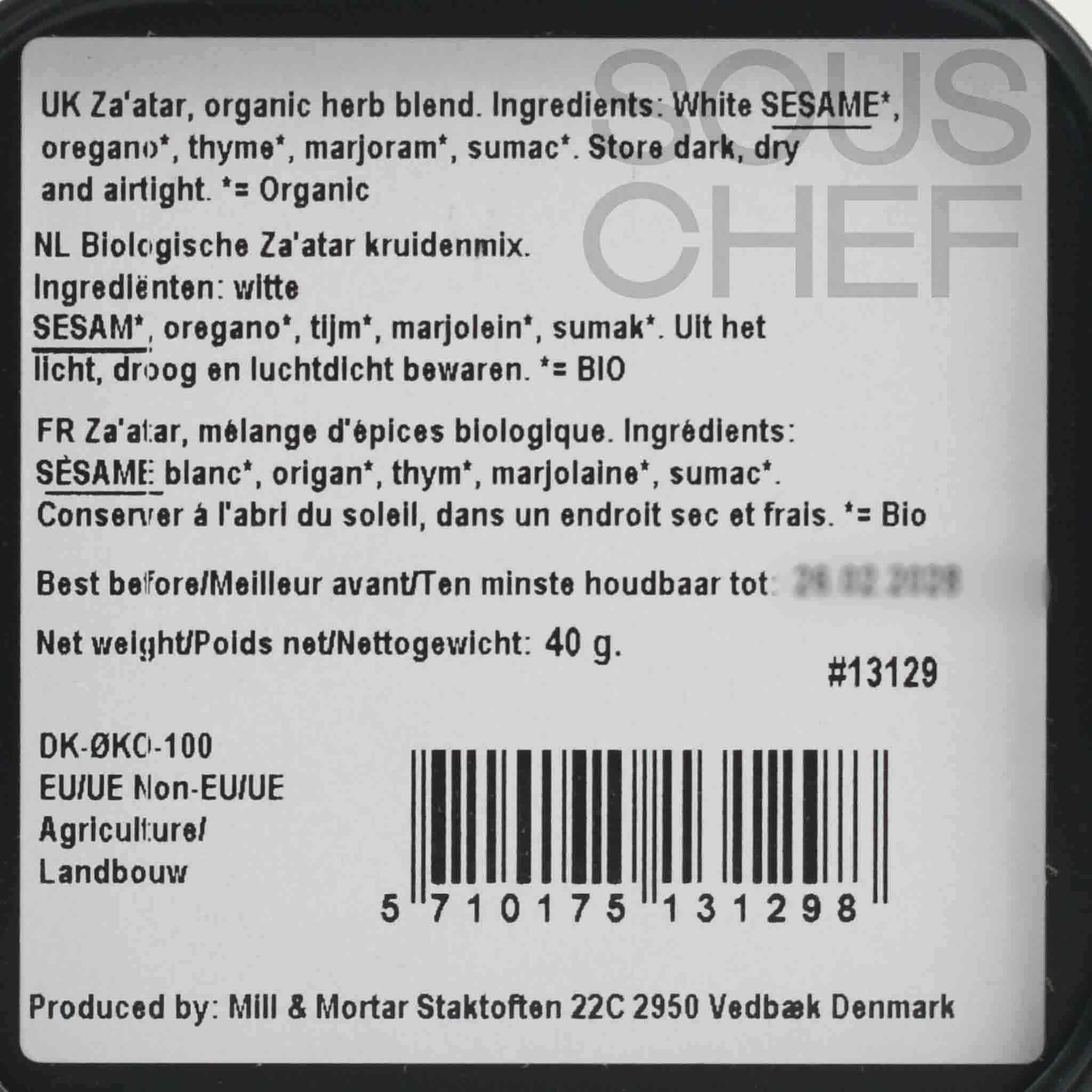 Mill & Mortar Organic Za'atar, 40g - Image 2