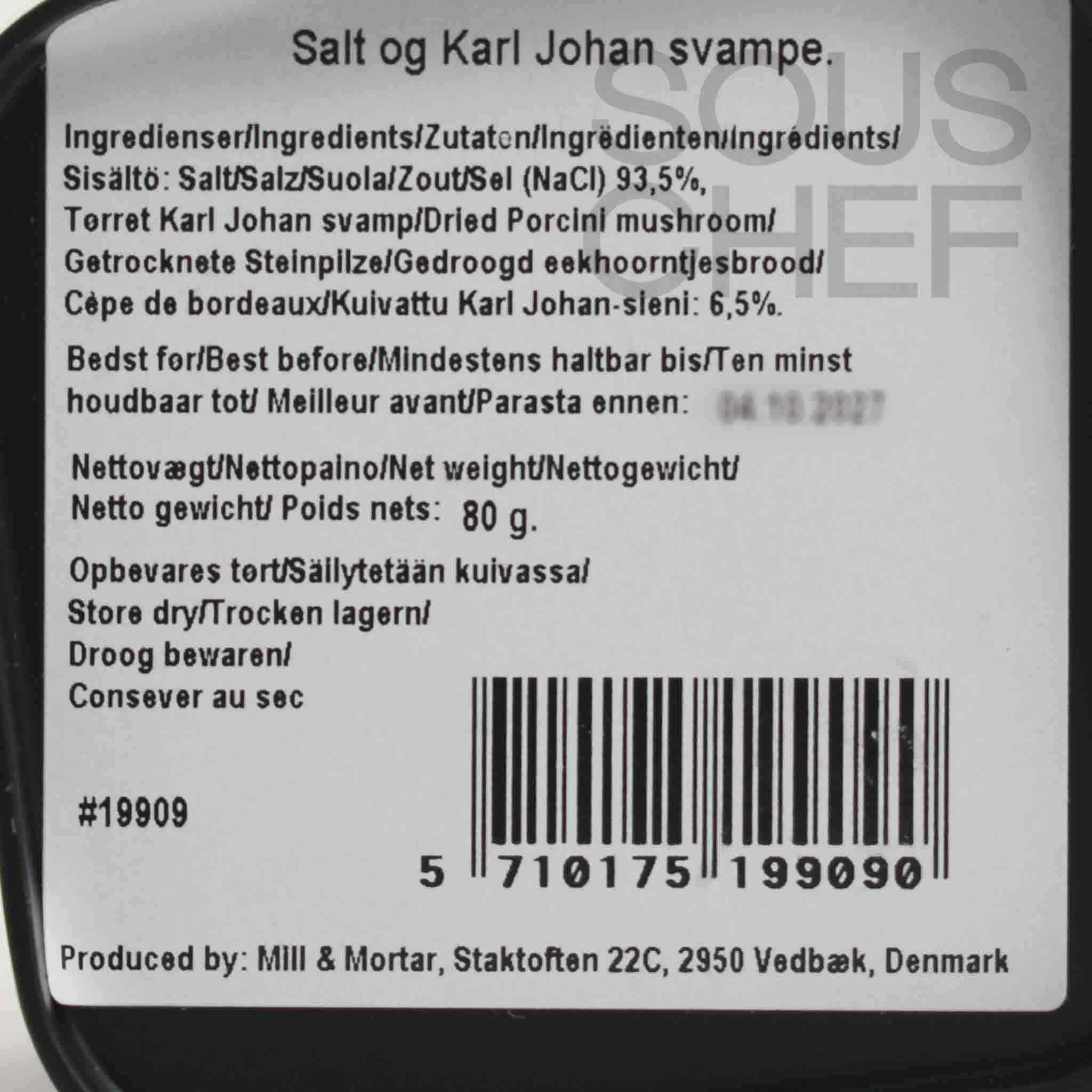 Mill & Mortar Porcini Salt Flakes, 80g - Image 2