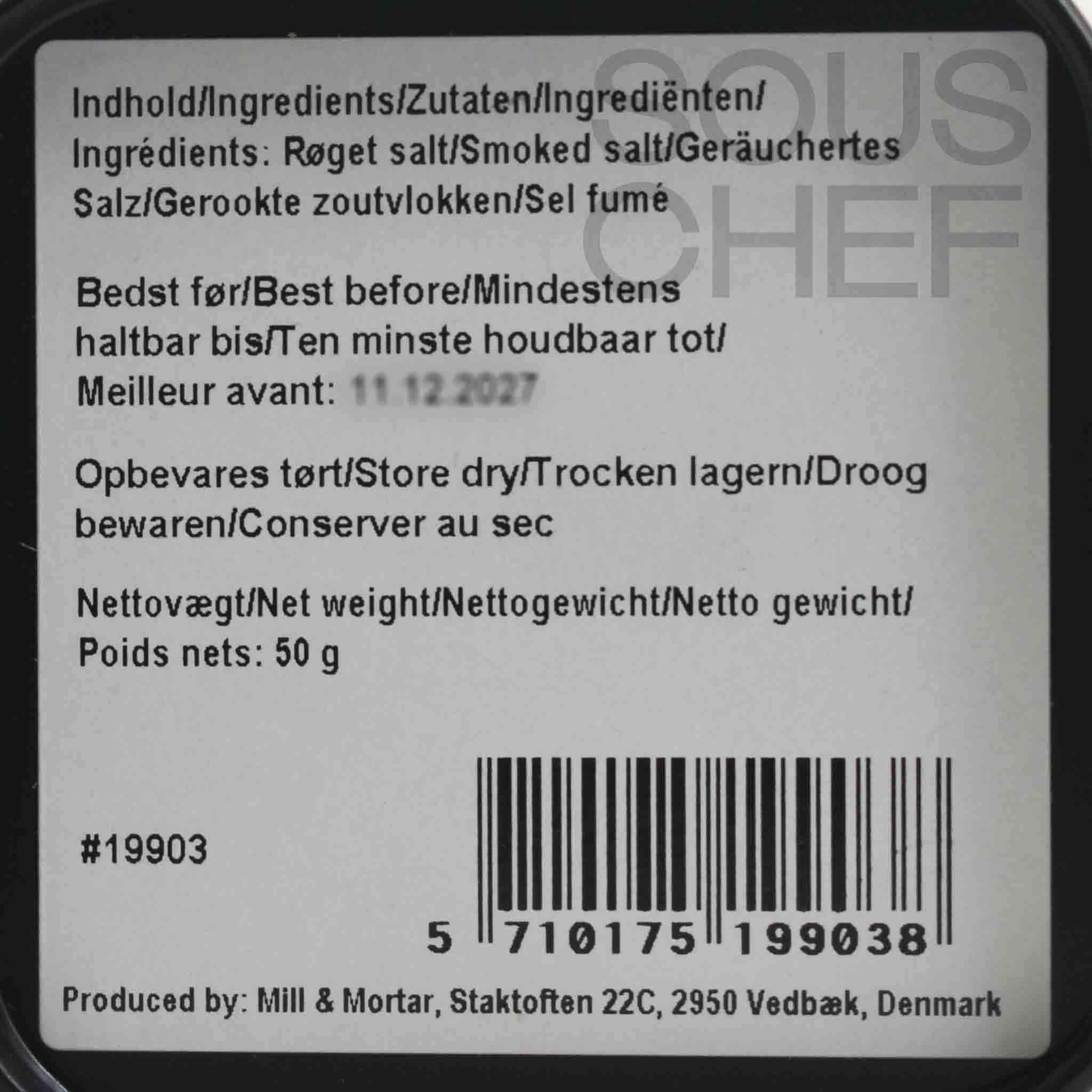 Mill & Mortar Smoked Salt Flakes, 80g - Image 2