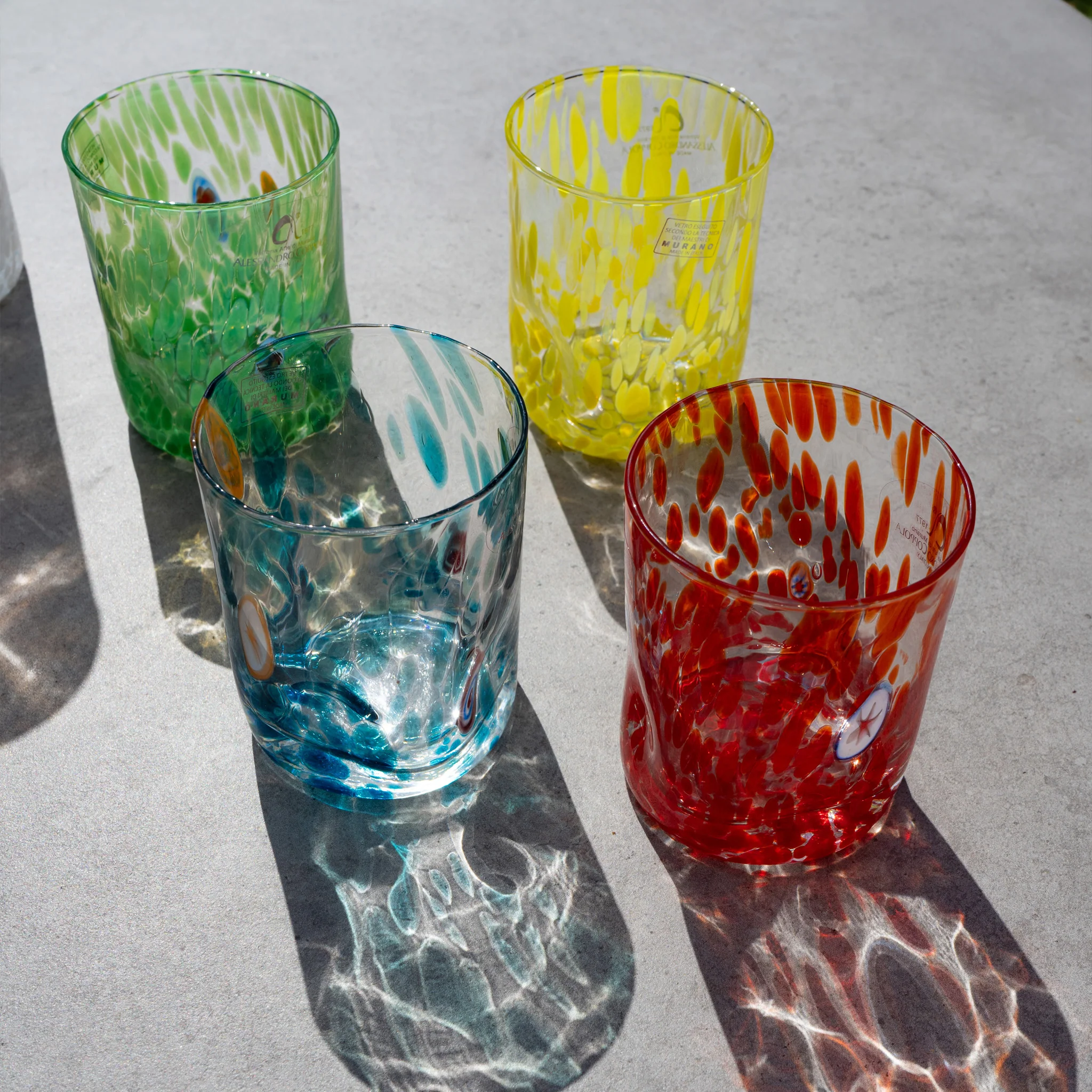 Murano Glass Tumbler, Aquamarine - Image 2