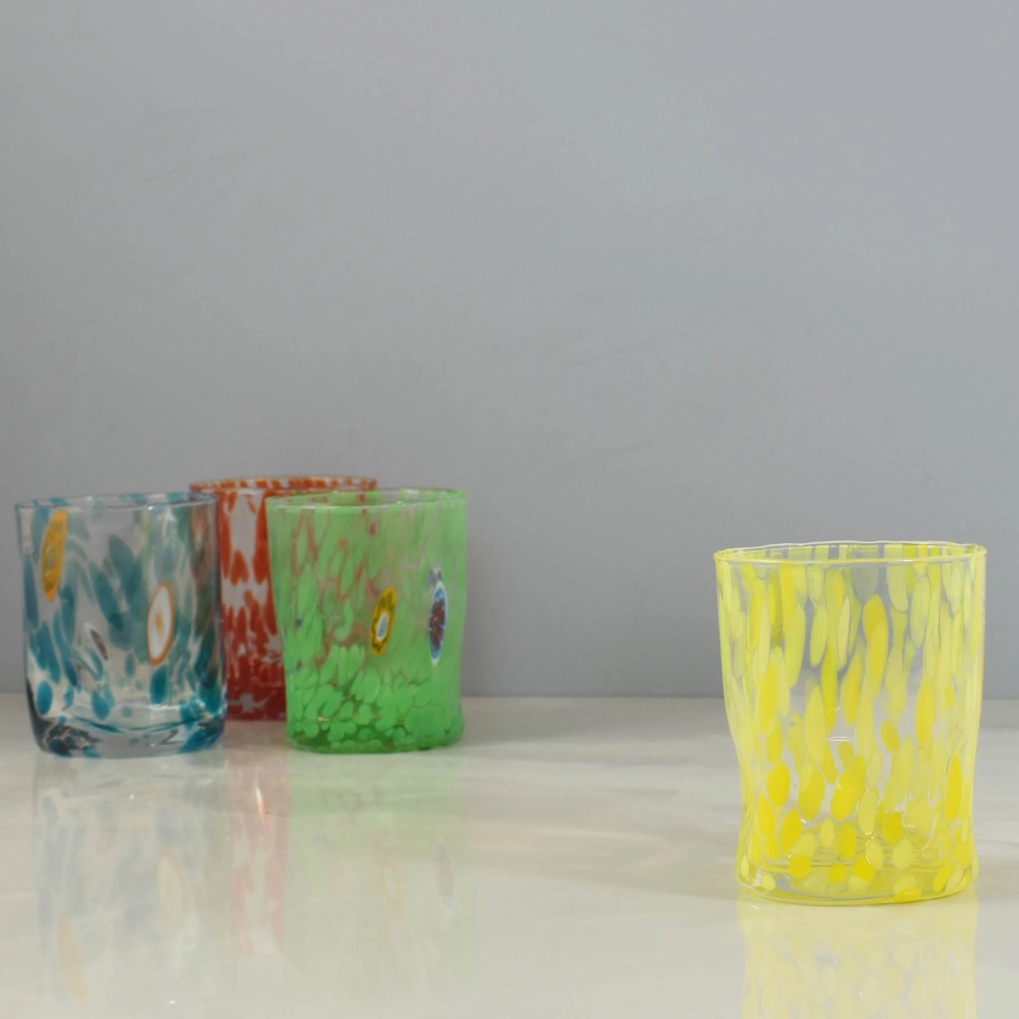 Murano Glass Tumbler, Yellow - Image 6