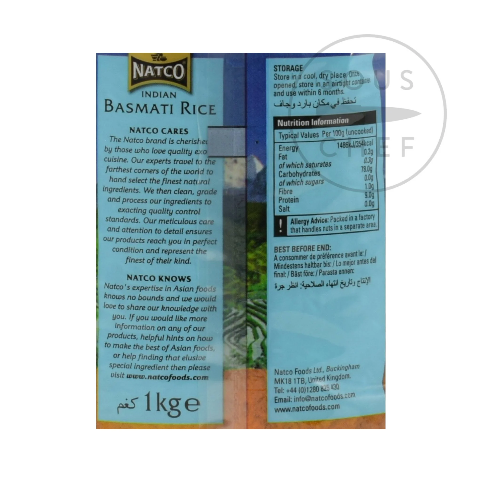 Natco Indian Basmati Rice, 1kg - Image 2