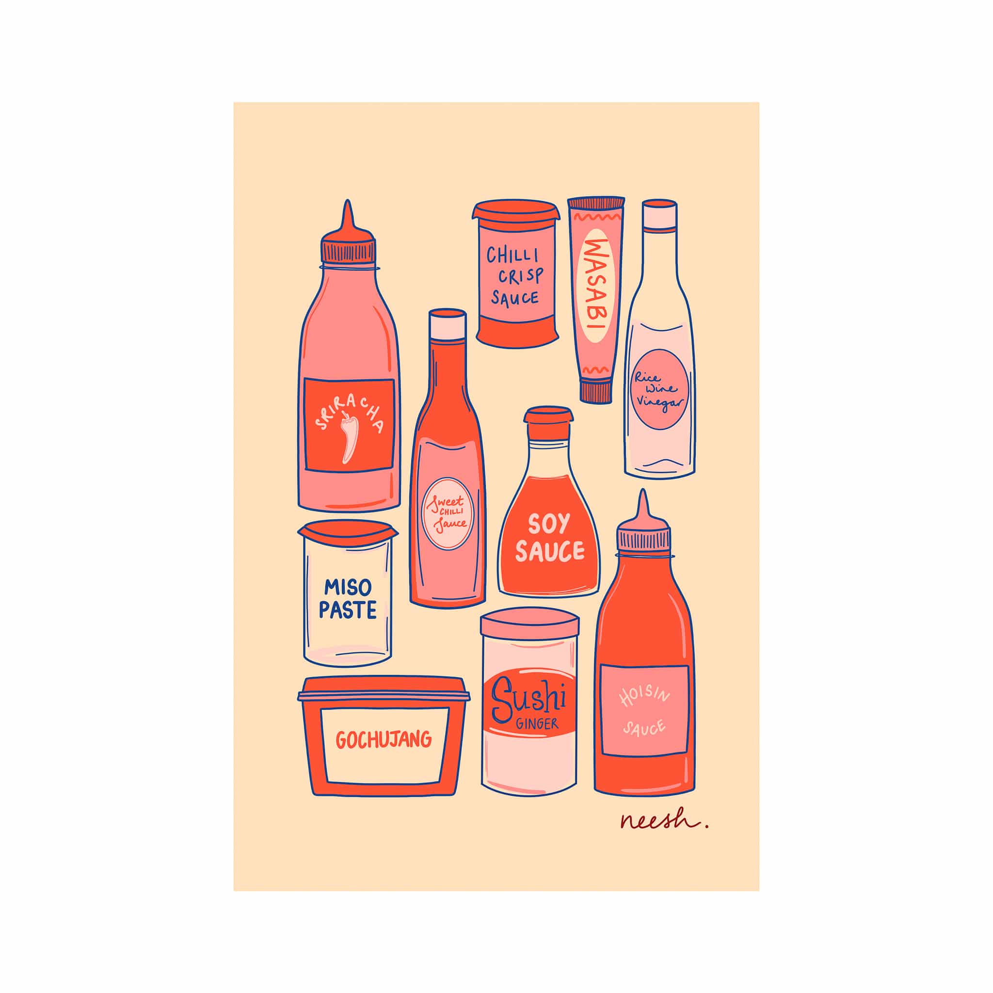 Neesh Home Saucy Tea Towel