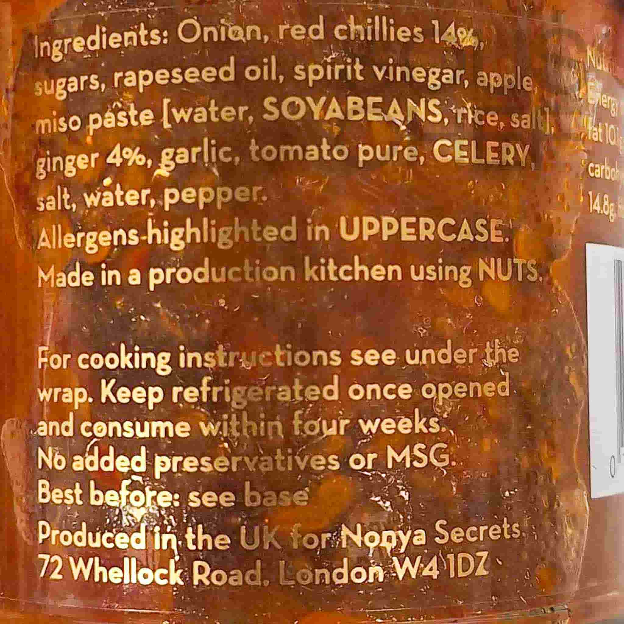 Nonya Secrets Chilli & Ginger Sauce, 170g - Image 2