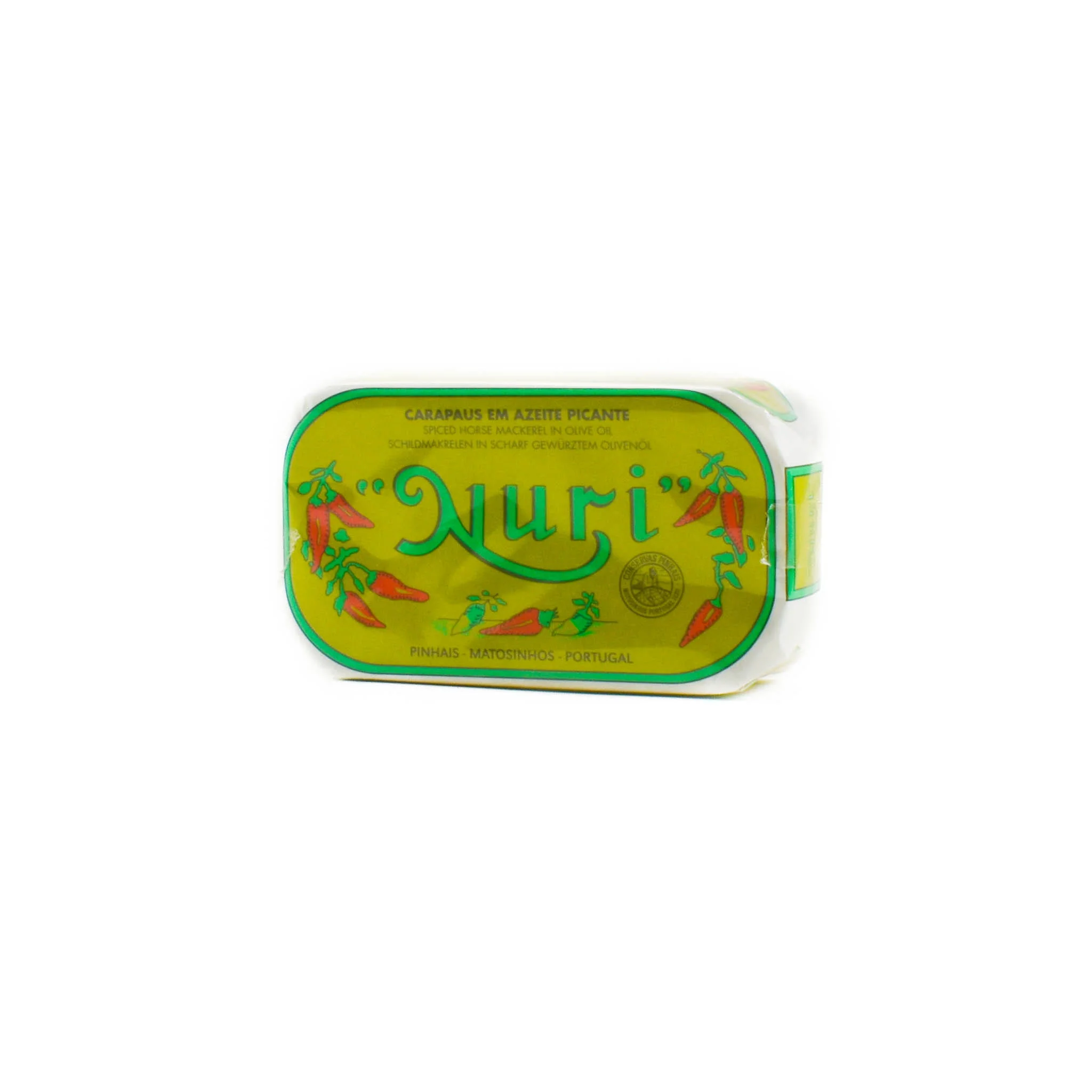 Nuri Spicy Horse Mackerel in Olive Oil, 125g