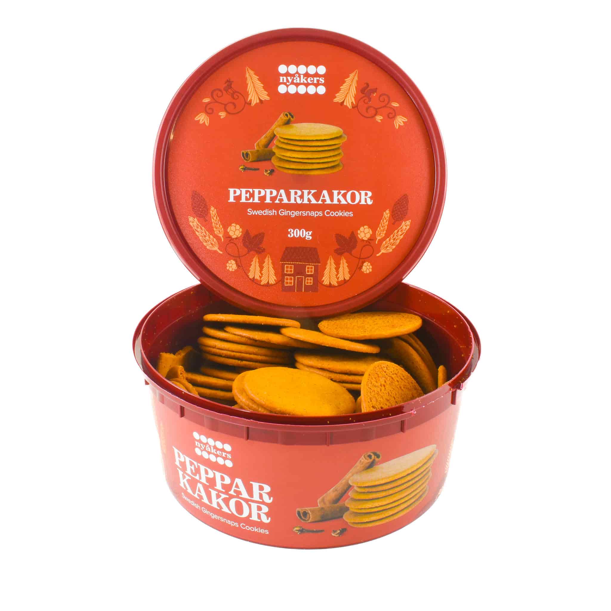 Nyakers Ginger Snaps In Plastic Tub, 300g