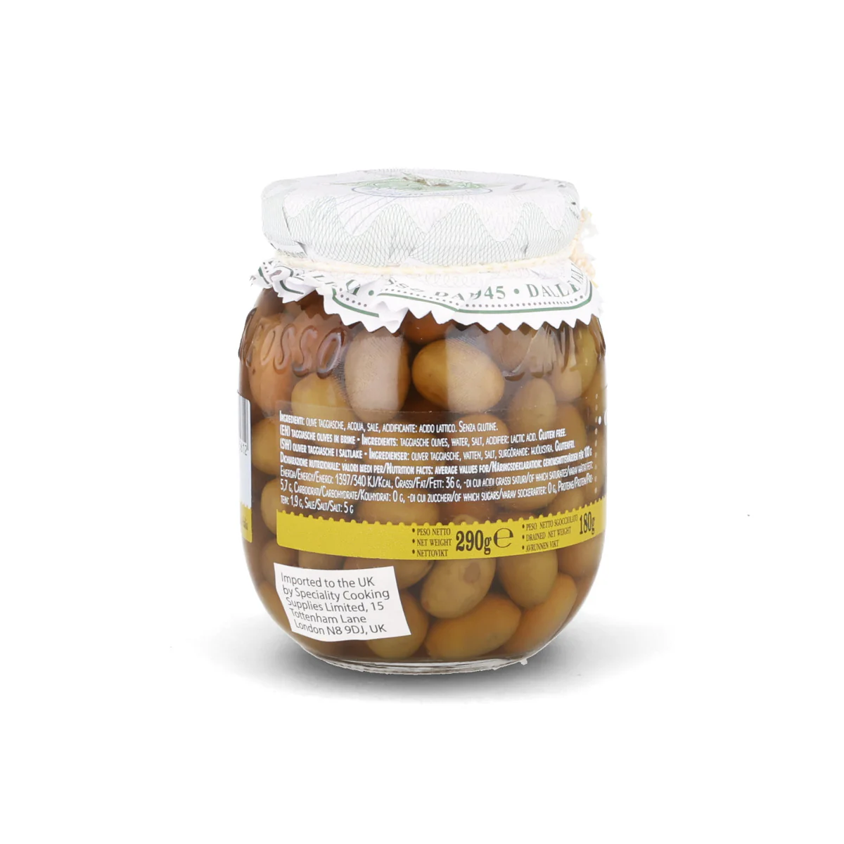 Olio Anfosso Taggiasca Olives in Brine, 180g - Image 2