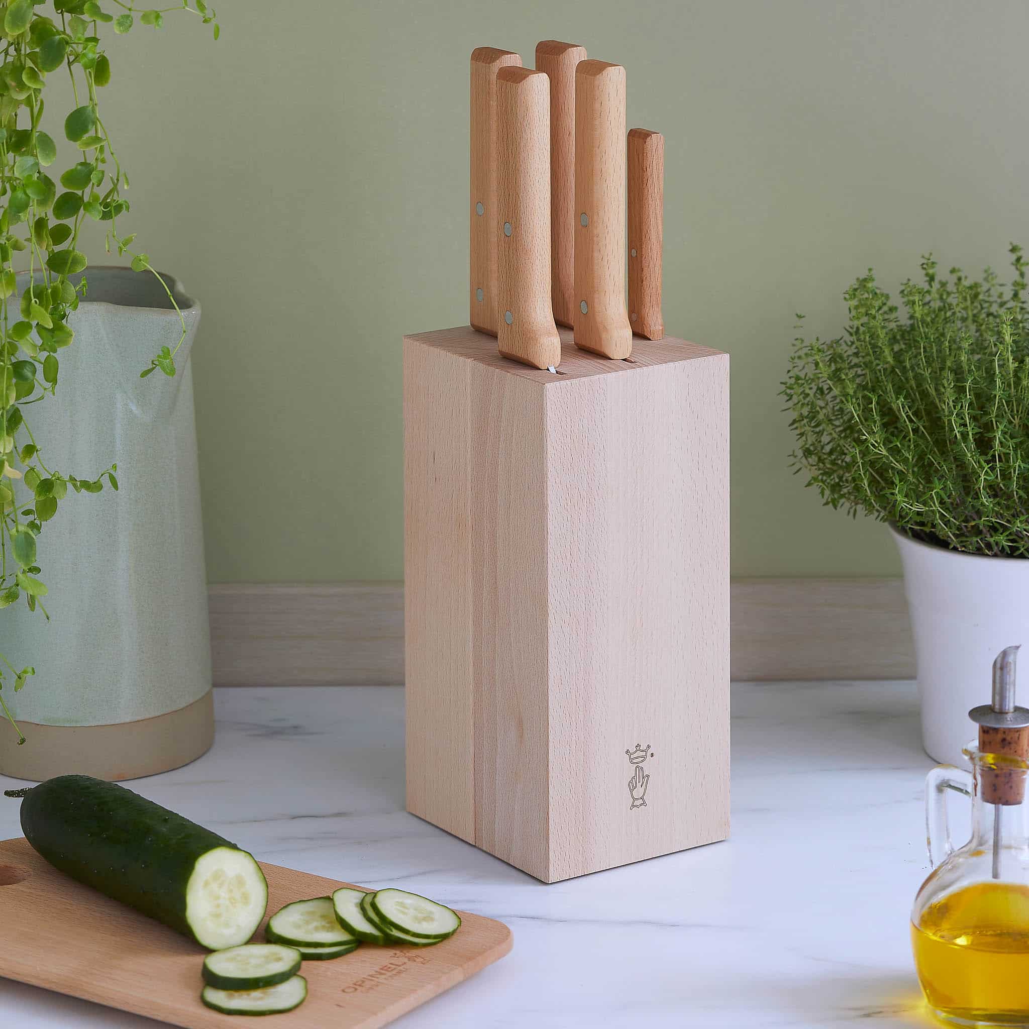 Opinel Parallele 5 Piece Knife Block Set - Image 2