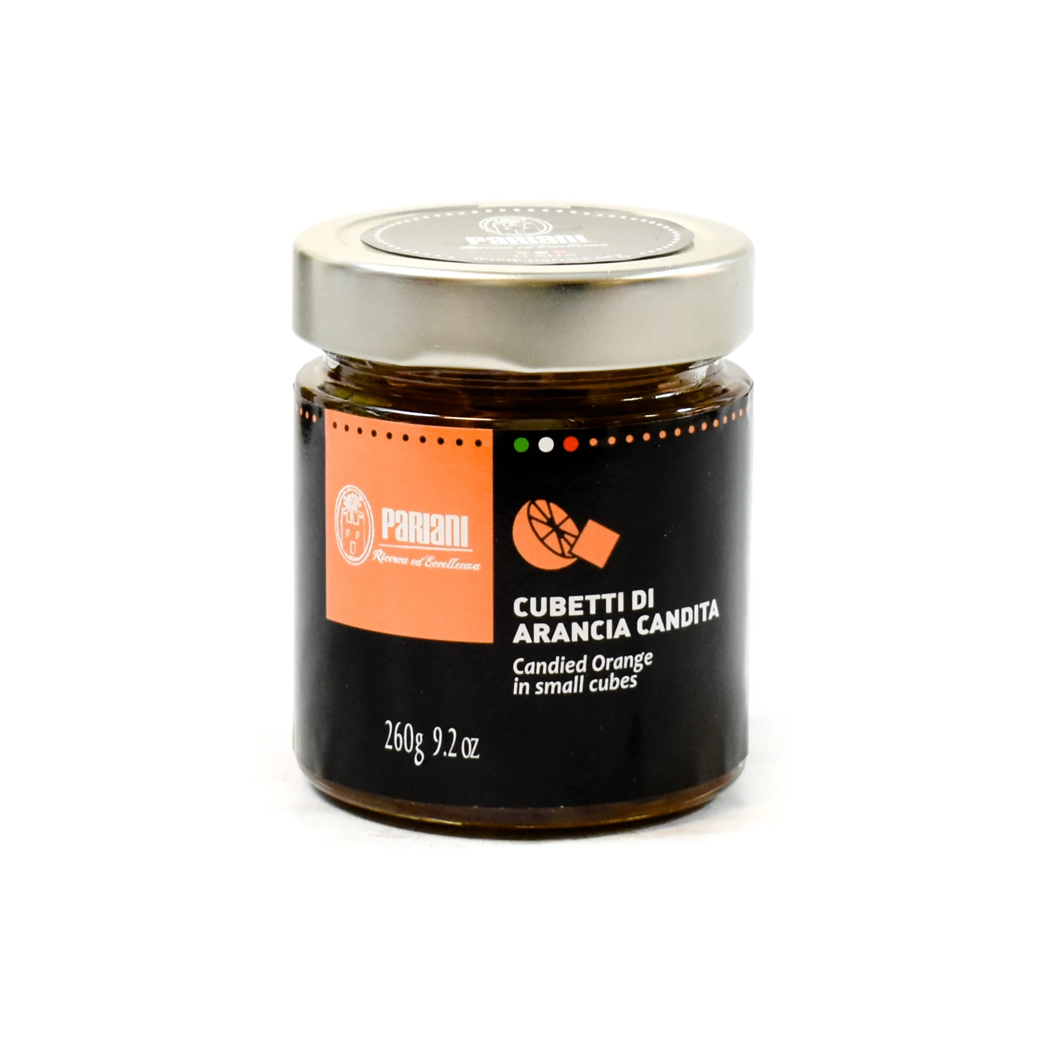 Pariani Sicilian Candied Orange in Small Cubes, 260g