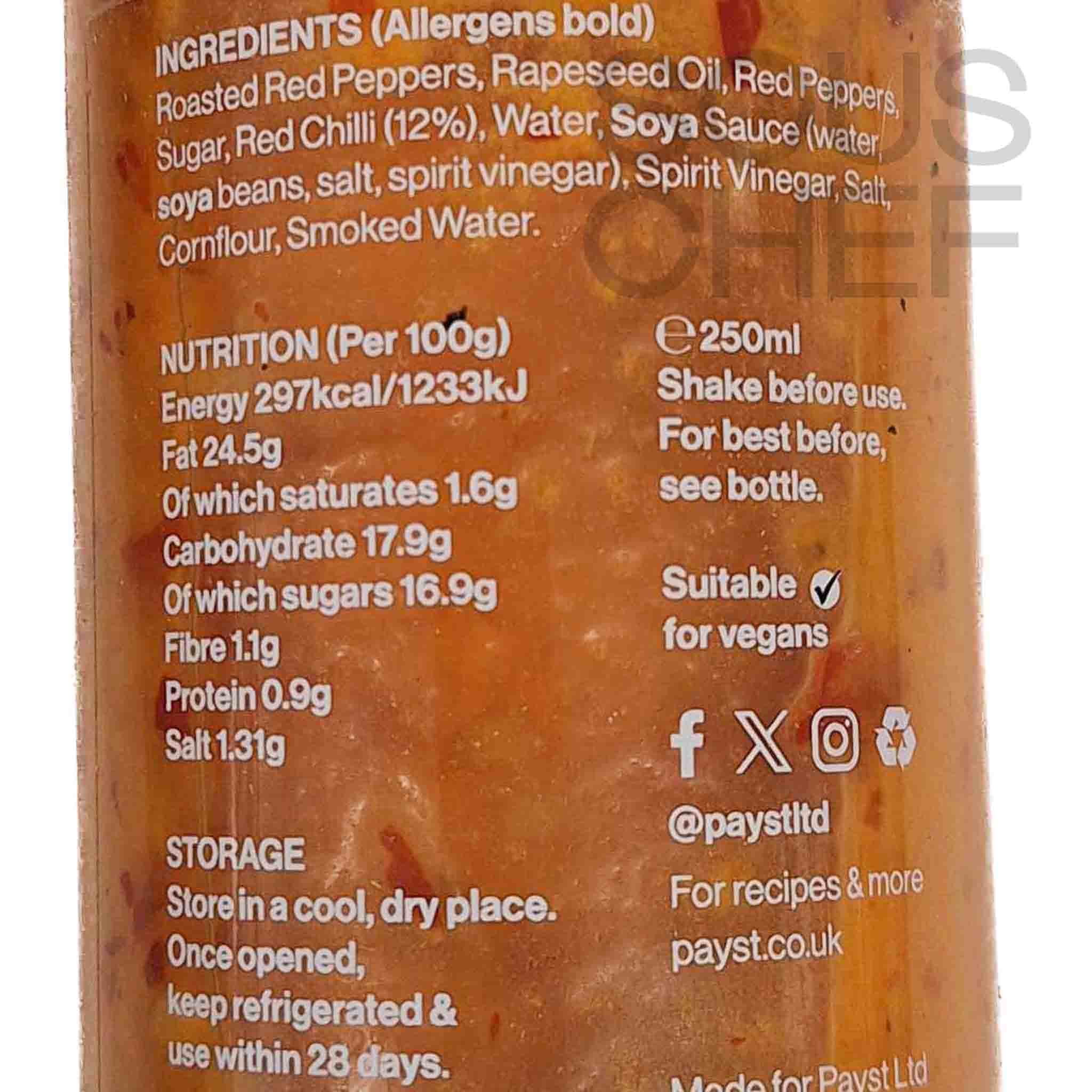 Payst Burnt Chilli Sauce, 250ml - Image 2