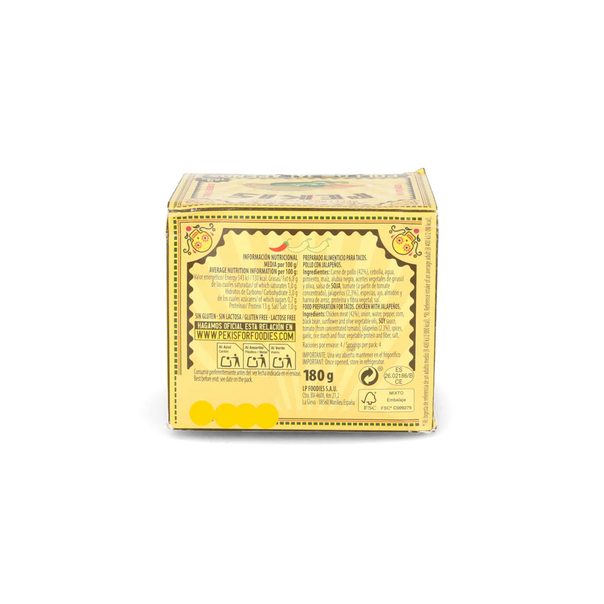 Pekis Pollo Con Jalapenos Taco Filler, 180g - Image 4