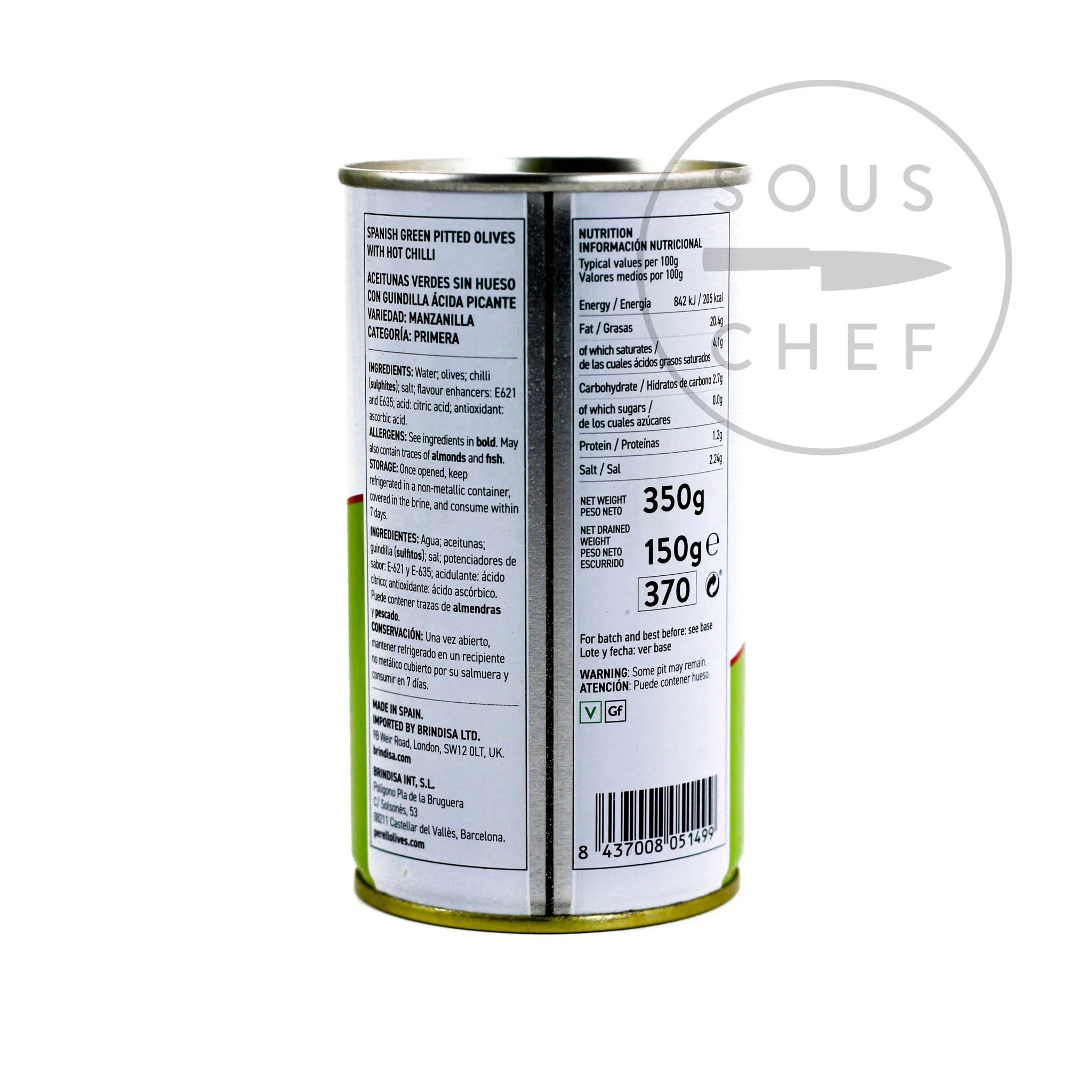 Perello Manzanilla Pitted Olives, 150g - Image 2