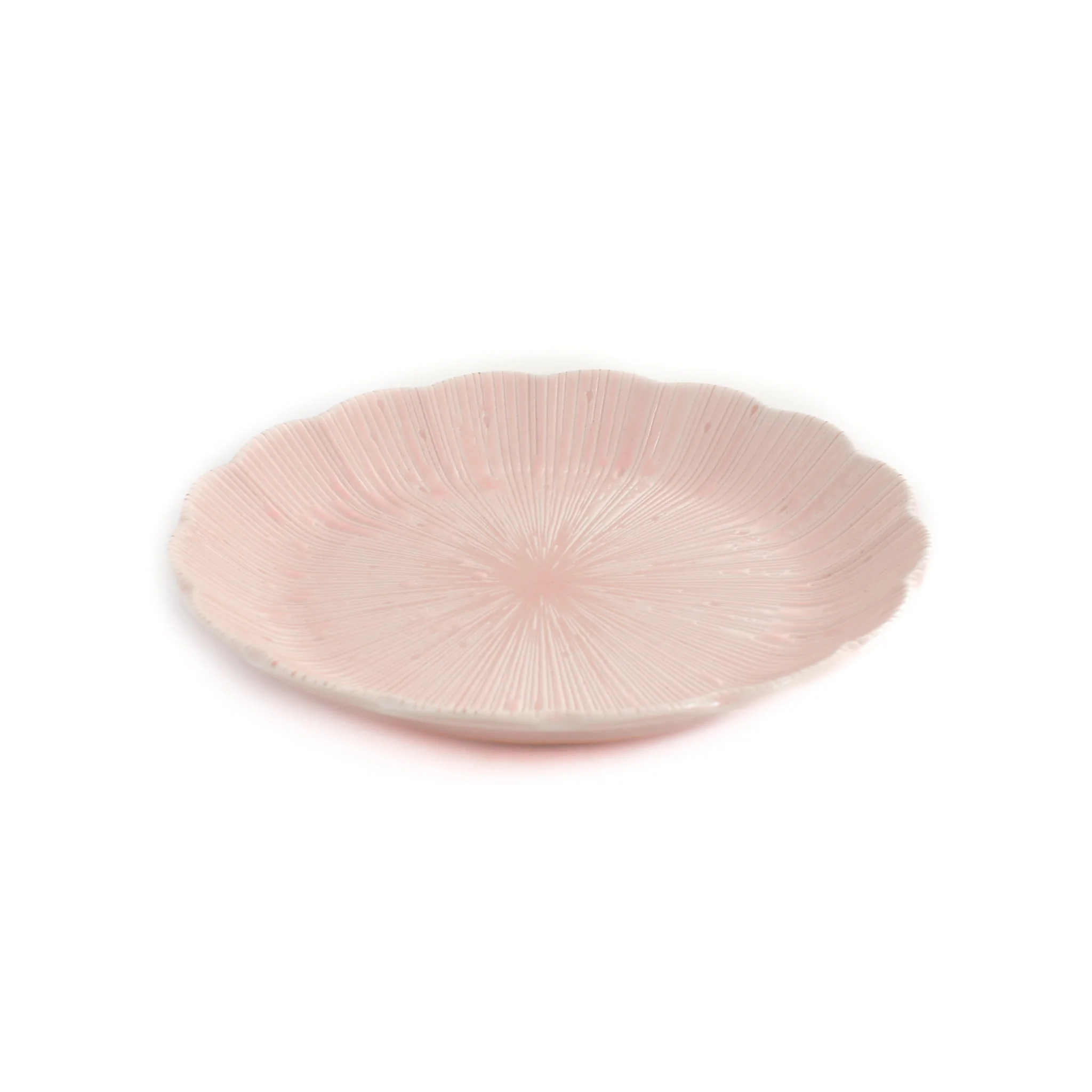 Pink Scalloped Japanese Small Plate, 16cm - Image 2