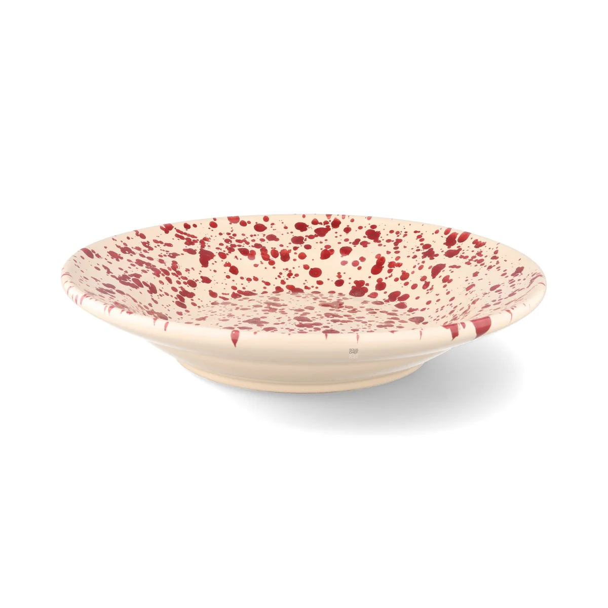 Puglia Burgundy Splatter Pasta Bowl, 29cm - Image 2