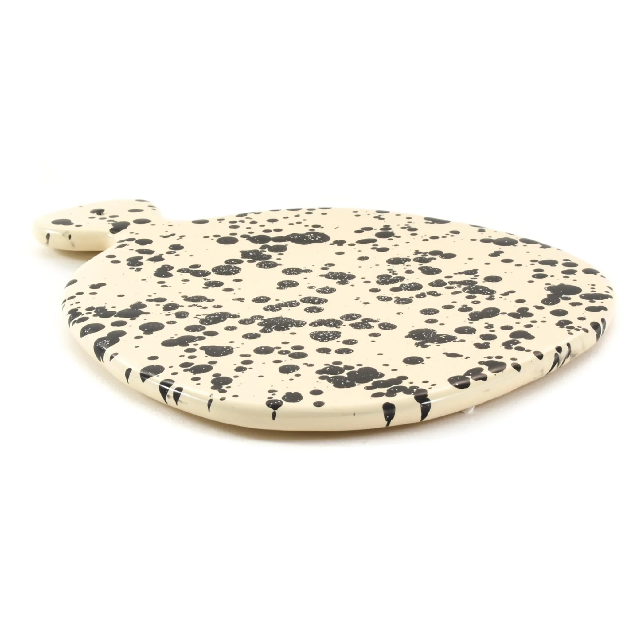 Puglia Black Splatter Ceramic Serving Board, 25cm - Image 2