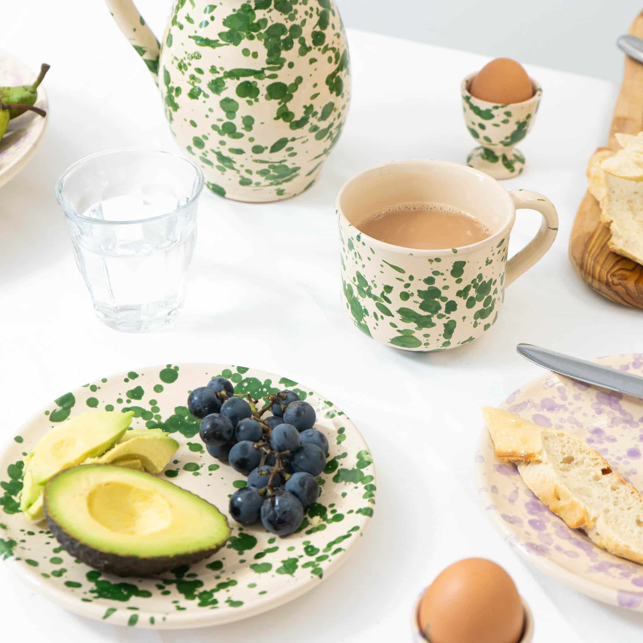 Puglia Green Splatter Egg Cup - Image 2