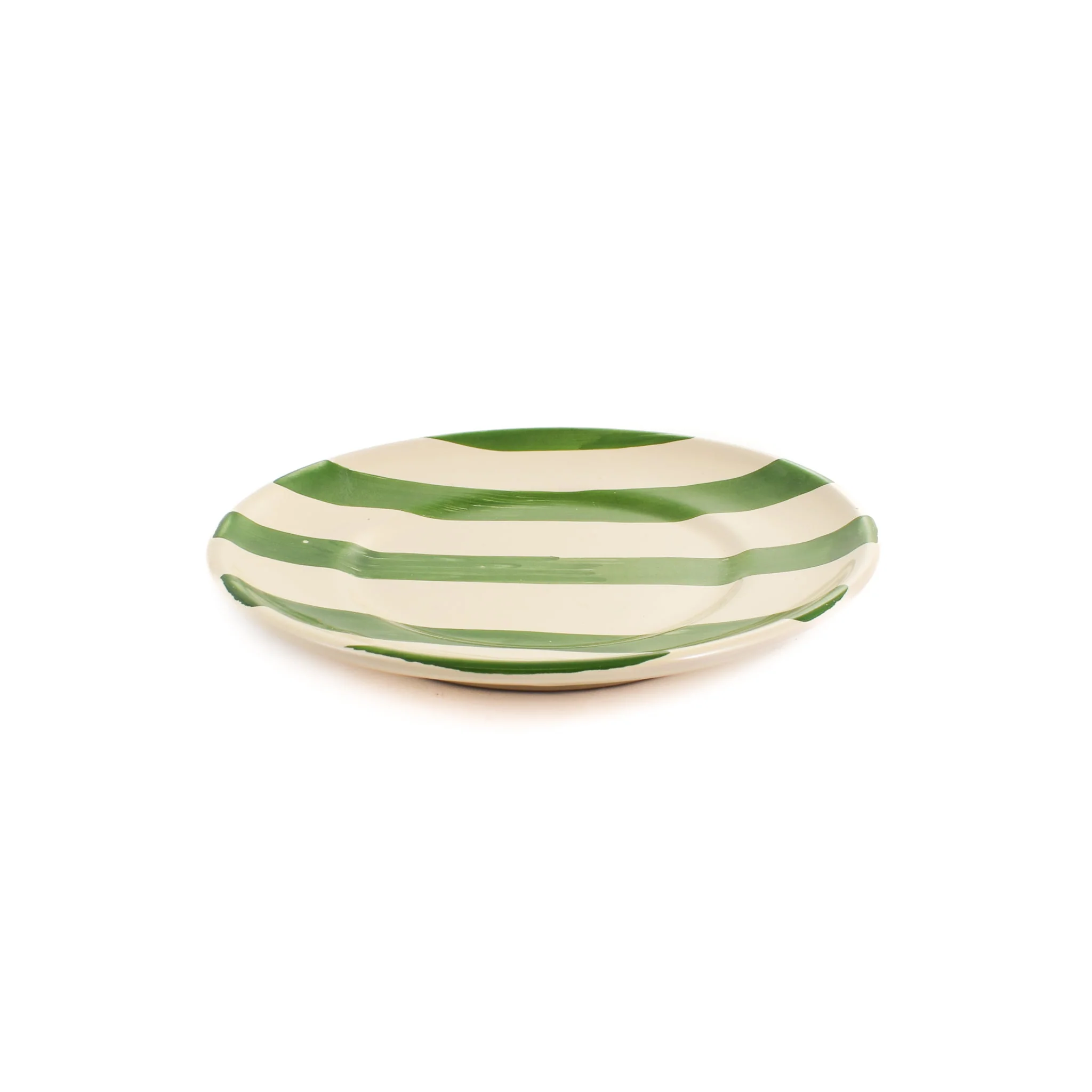 Puglia Green Stripe Side Plate, 19cm - Image 2