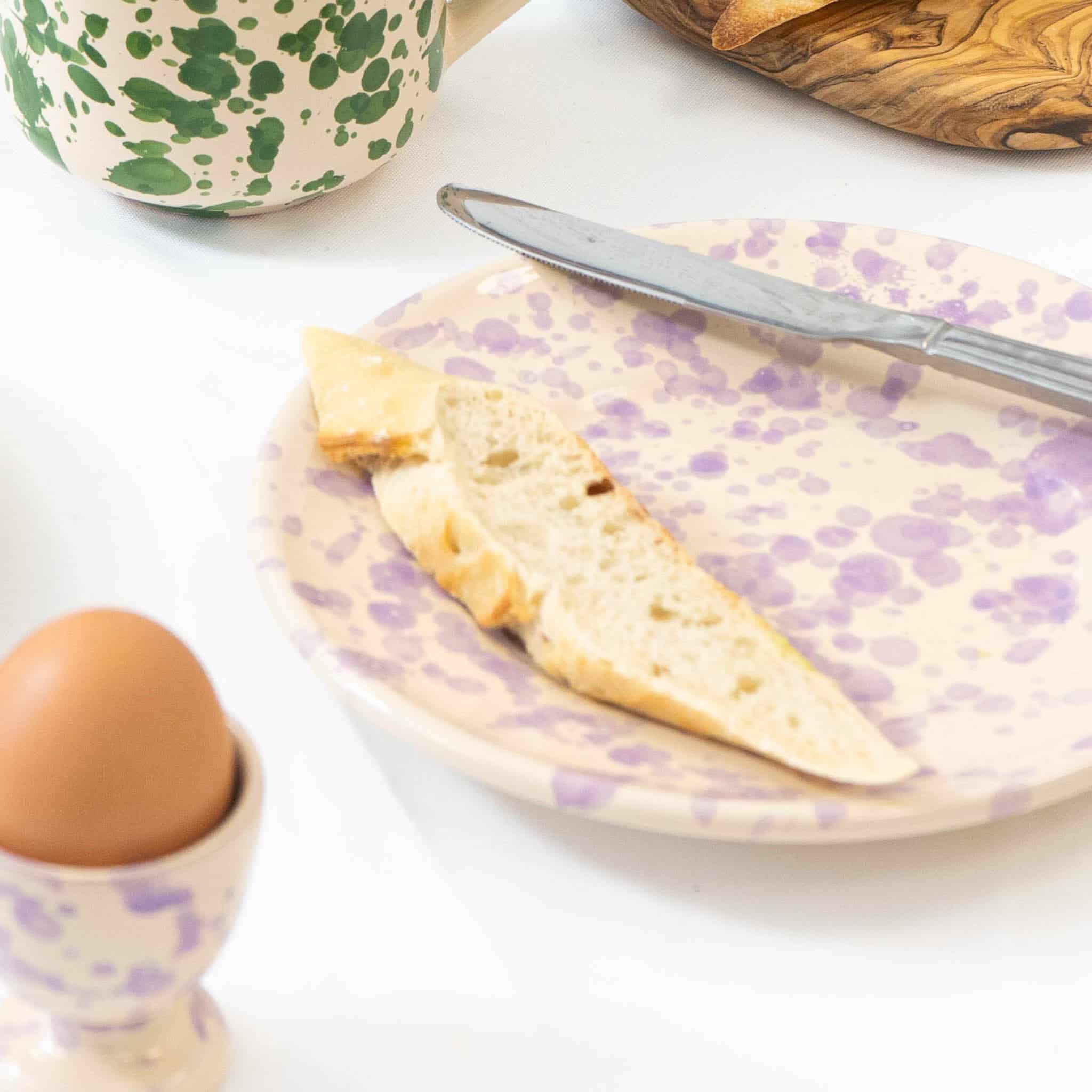 Puglia Lilac Splatter Dinner Plate, 27cm - Image 2