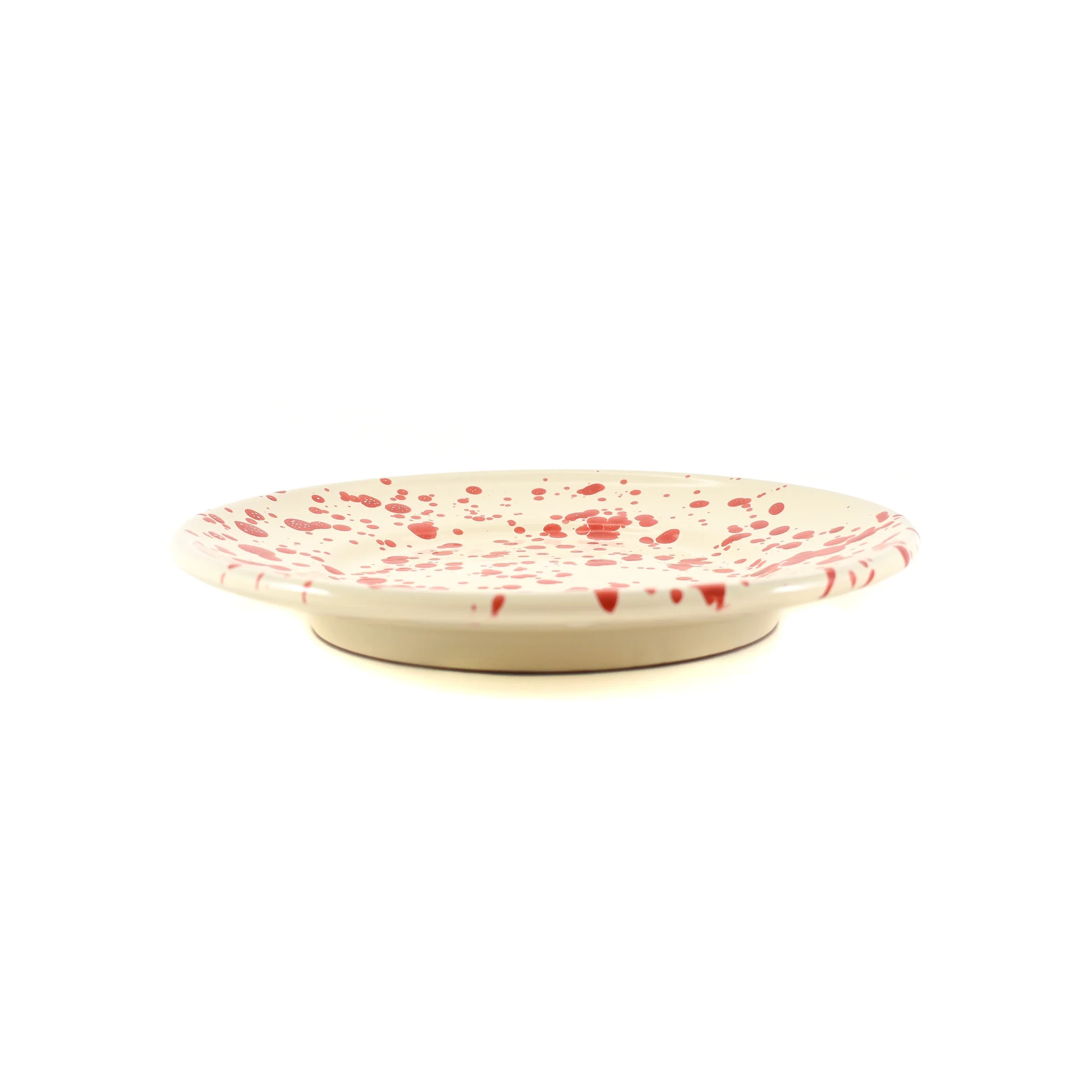 Puglia Red Splatter Side Plate, 19cm - Image 2