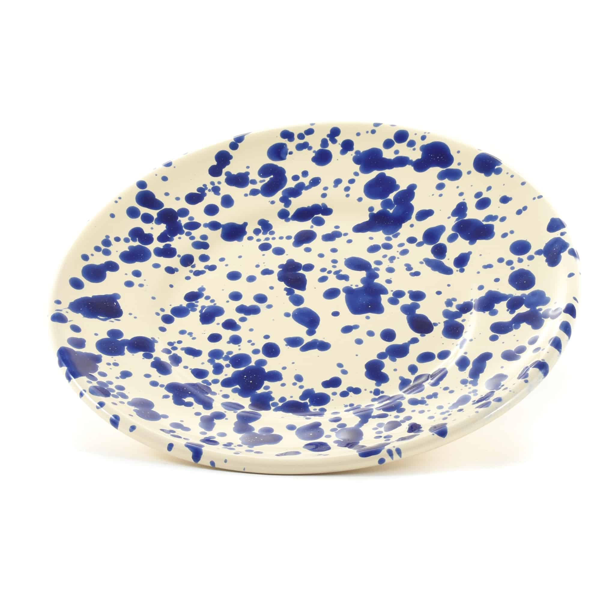 Puglia Blue Splatter Side Plate, 19cm - Image 2